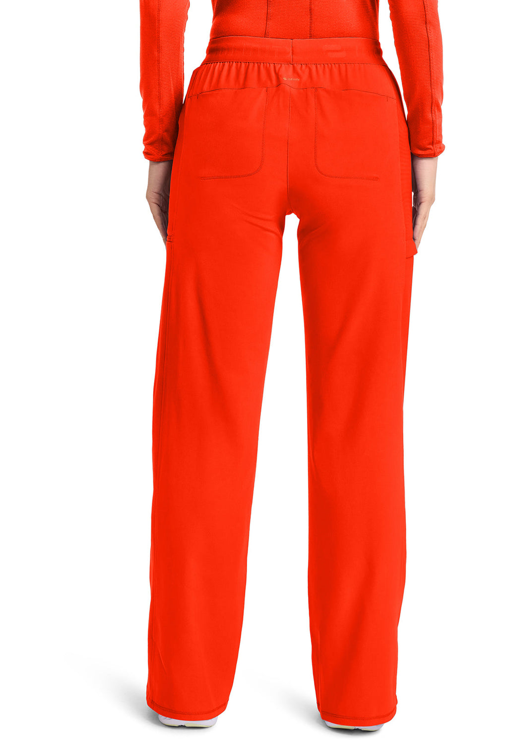 GNR8 IN028A Women's 6-Pocket Wide Leg Pants Vivid Orange