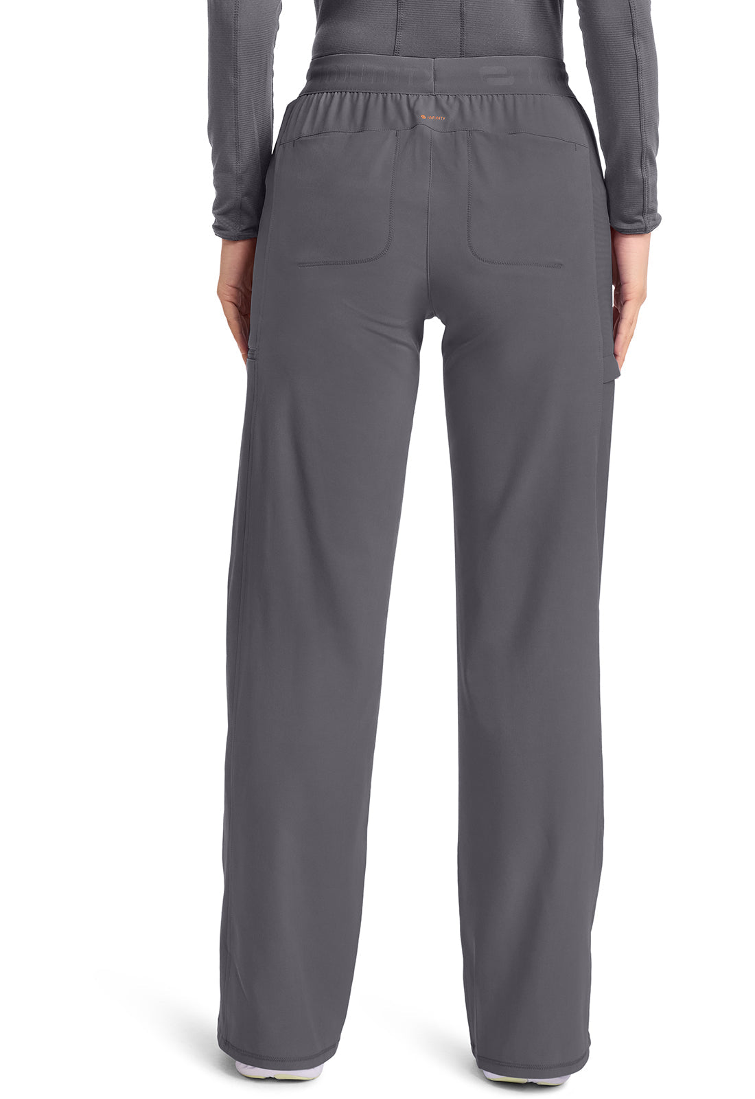GNR8 IN028A Women's 6-Pocket Wide Leg Pants Pewter