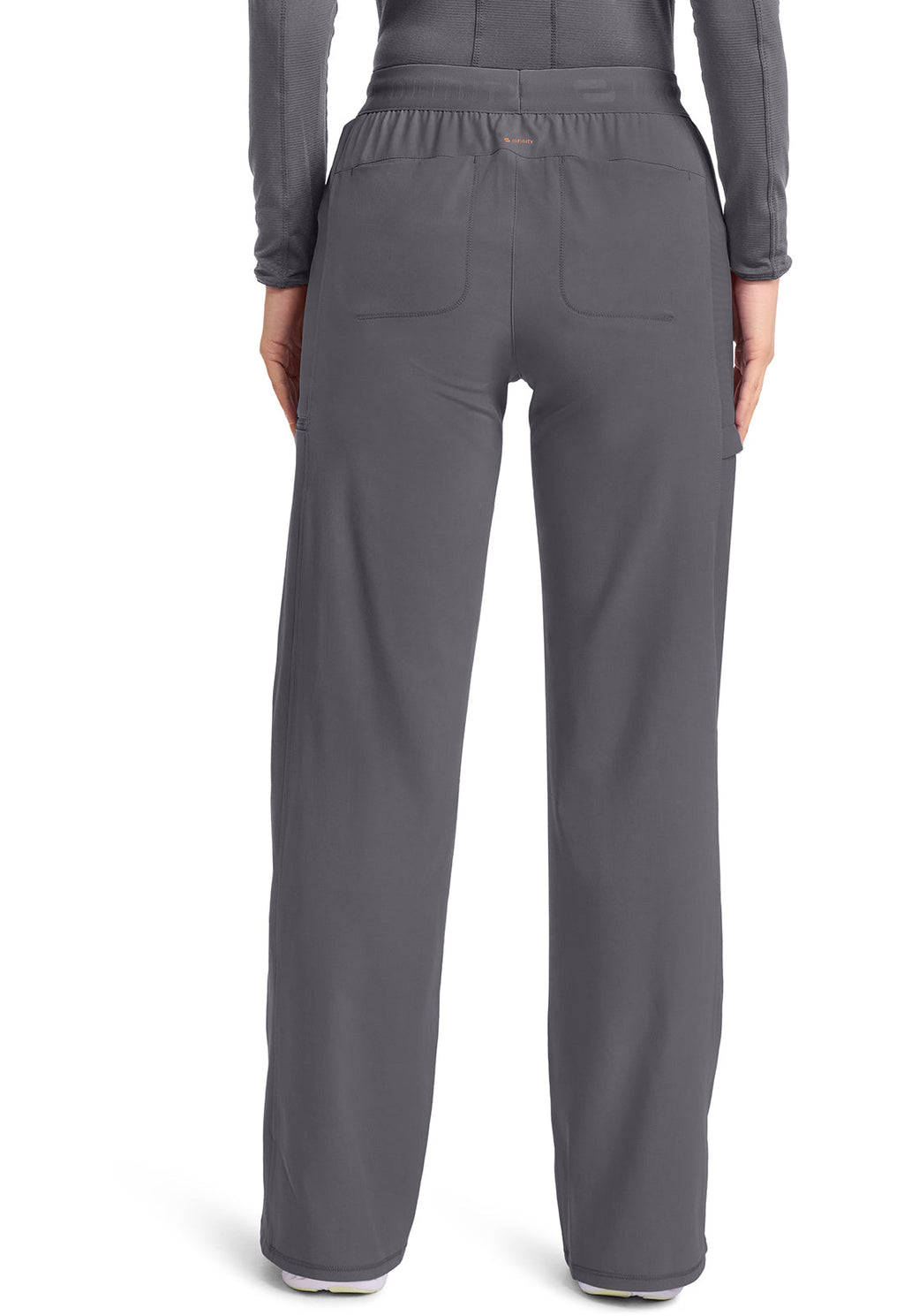 GNR8 IN028A Women's 6-Pocket Wide Leg Pants Pewter