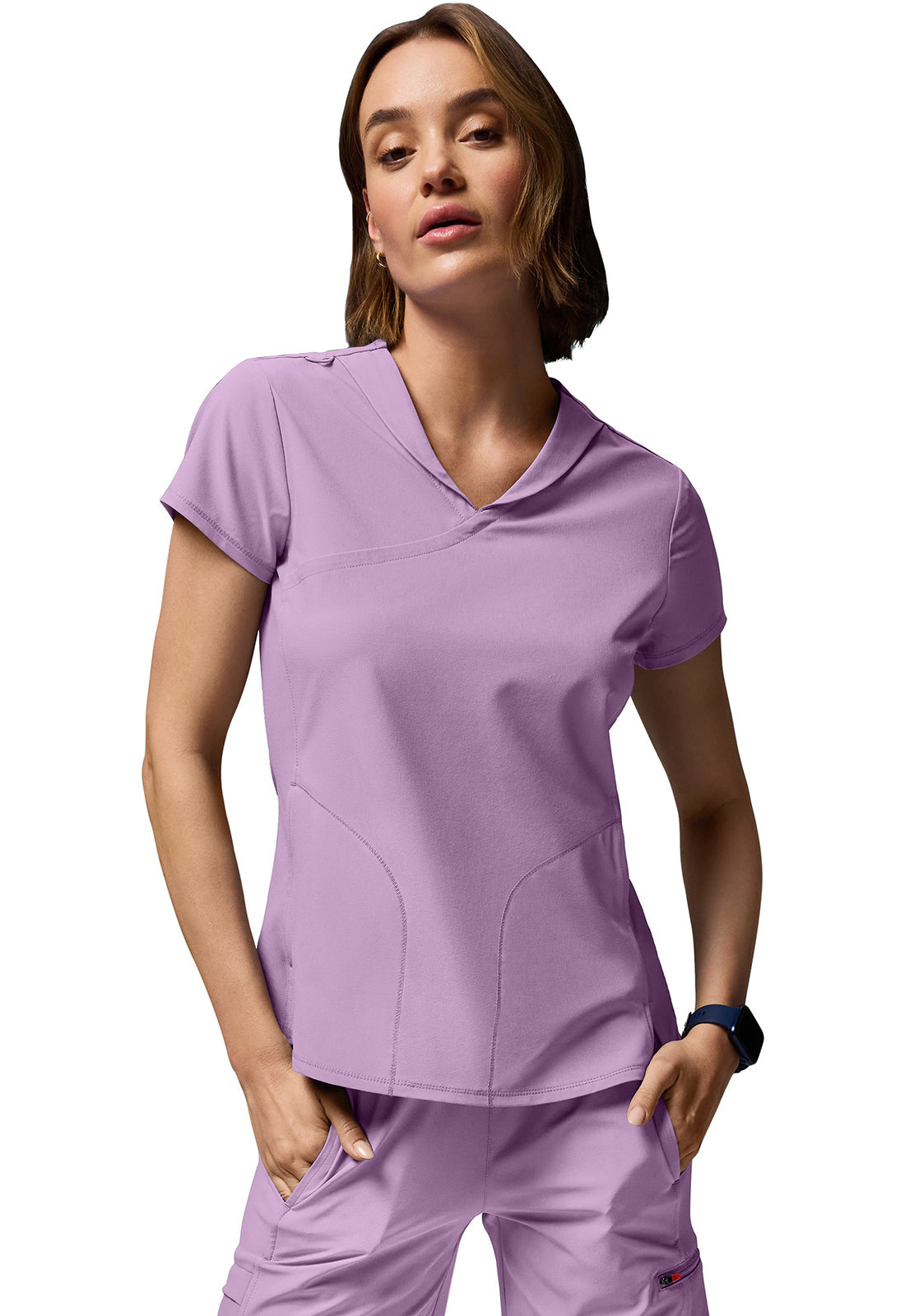 GNR8 IN028A Women's 6-Pocket Wide Leg Pants Livewire Lilac