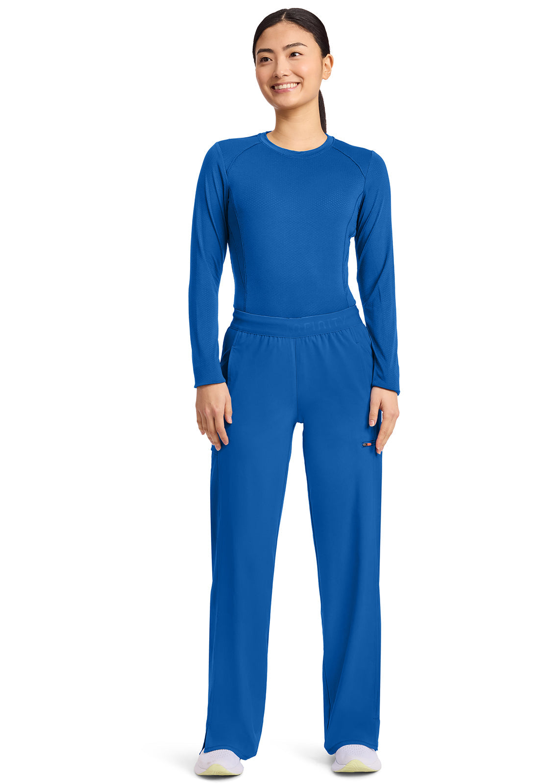GNR8 IN028A Women's 6-Pocket Wide Leg Pants Royal