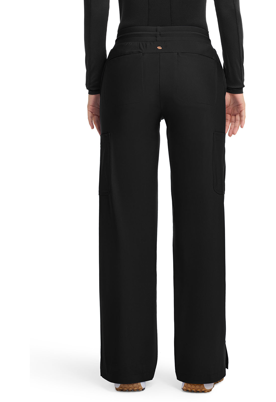 Kinetic IN103A Pintuck Wide Leg Pants Black