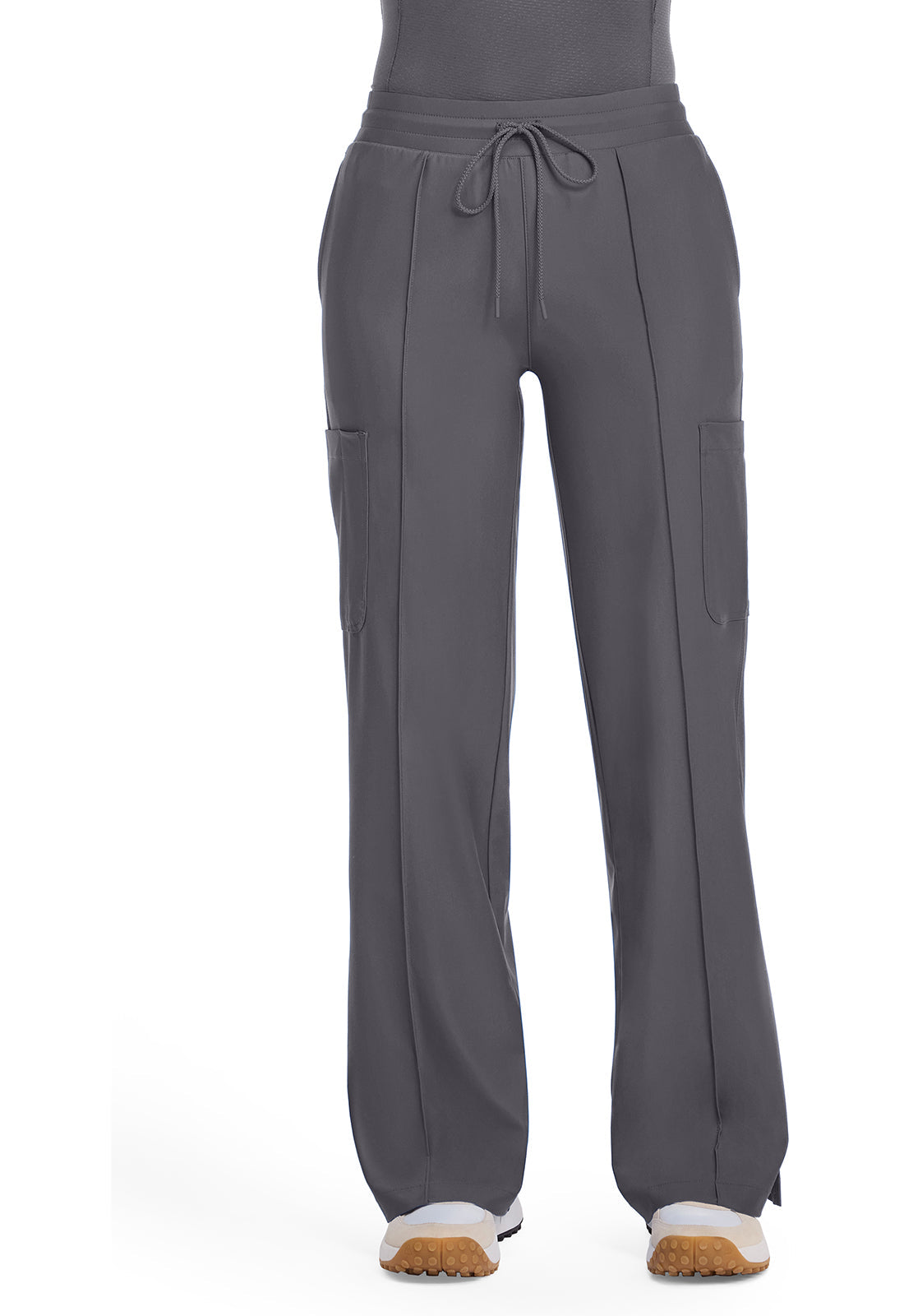 Kinetic IN103A Pintuck Wide Leg Pants Pewter