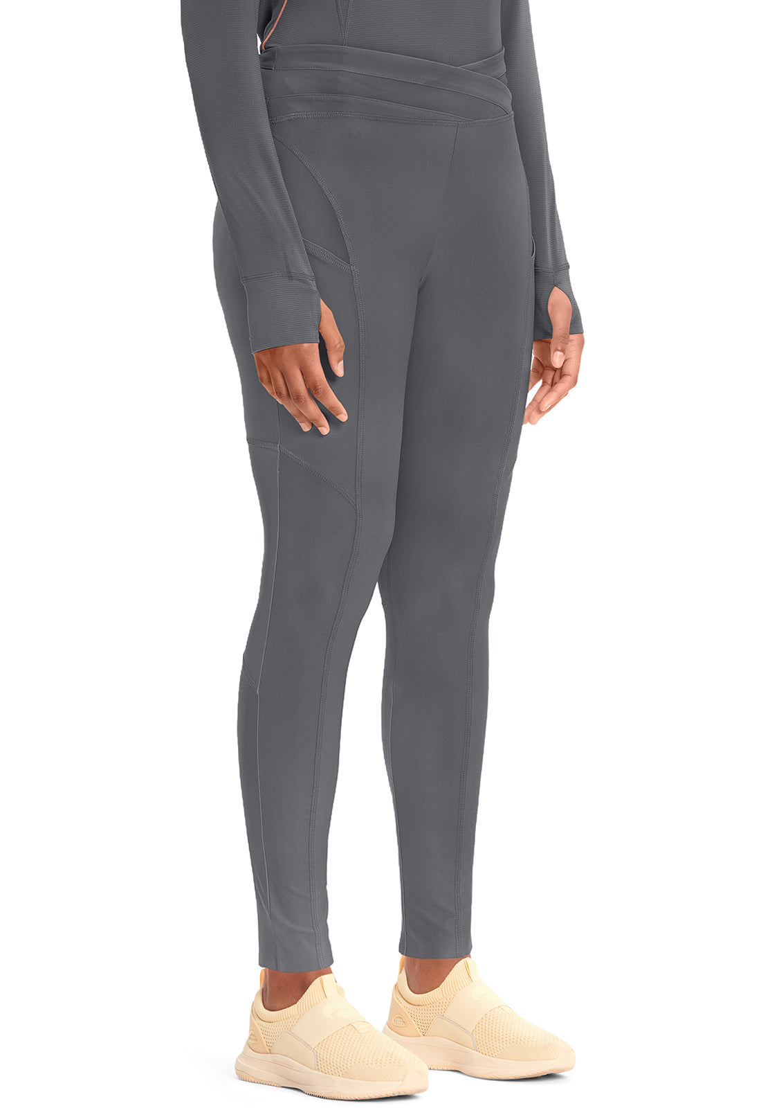 GNR8 Kinetic  IN106A Knit Natural Rise Legging Pewter