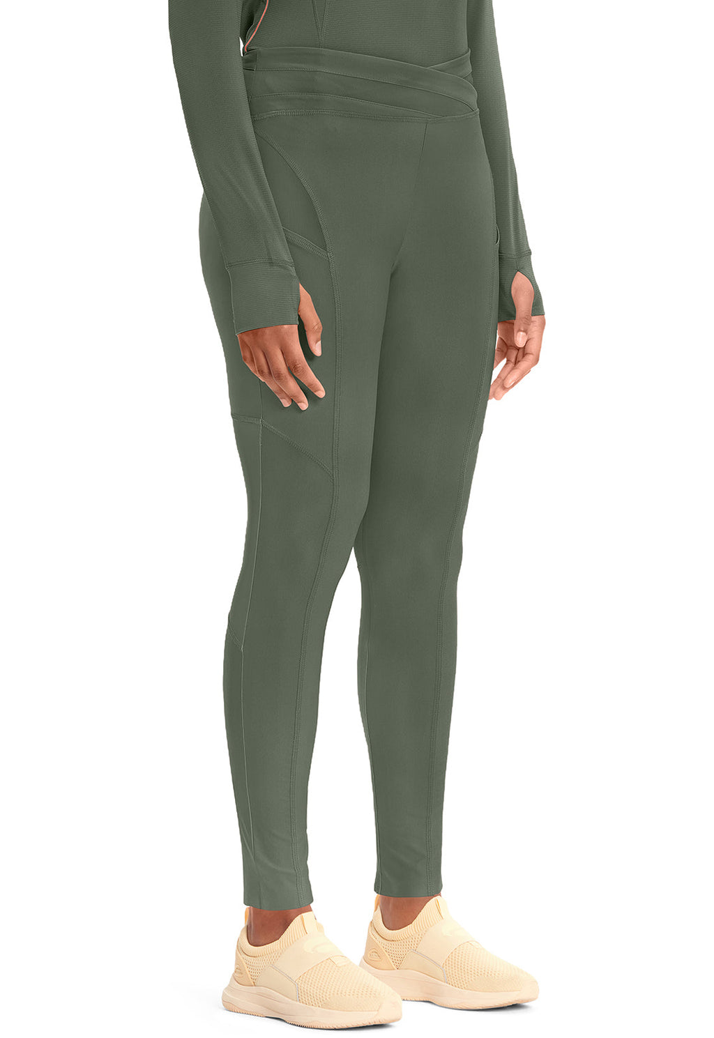 Kinetic IN106A Knit Natural Rise Legging Sap Green Image