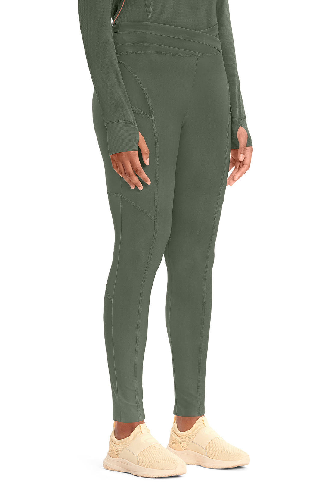 Kinetic IN106A Knit Natural Rise Legging Sap Green Image