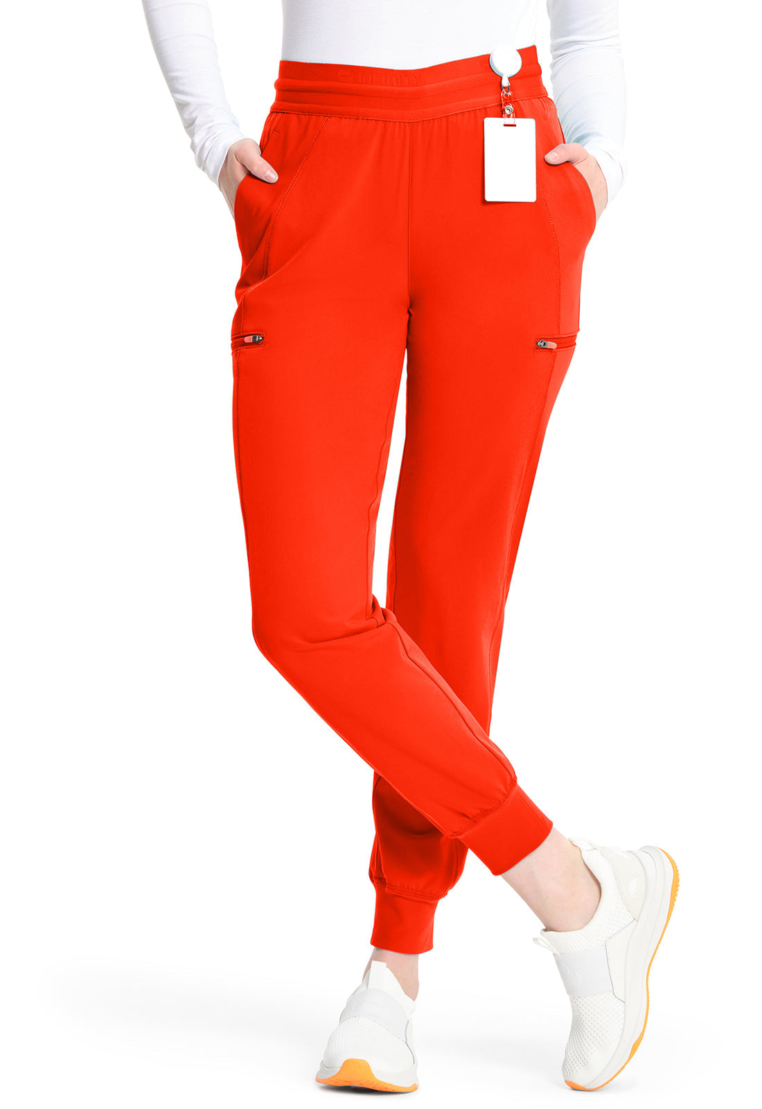 GNR8 IN122A Mid Rise Jogger Vivid Orange