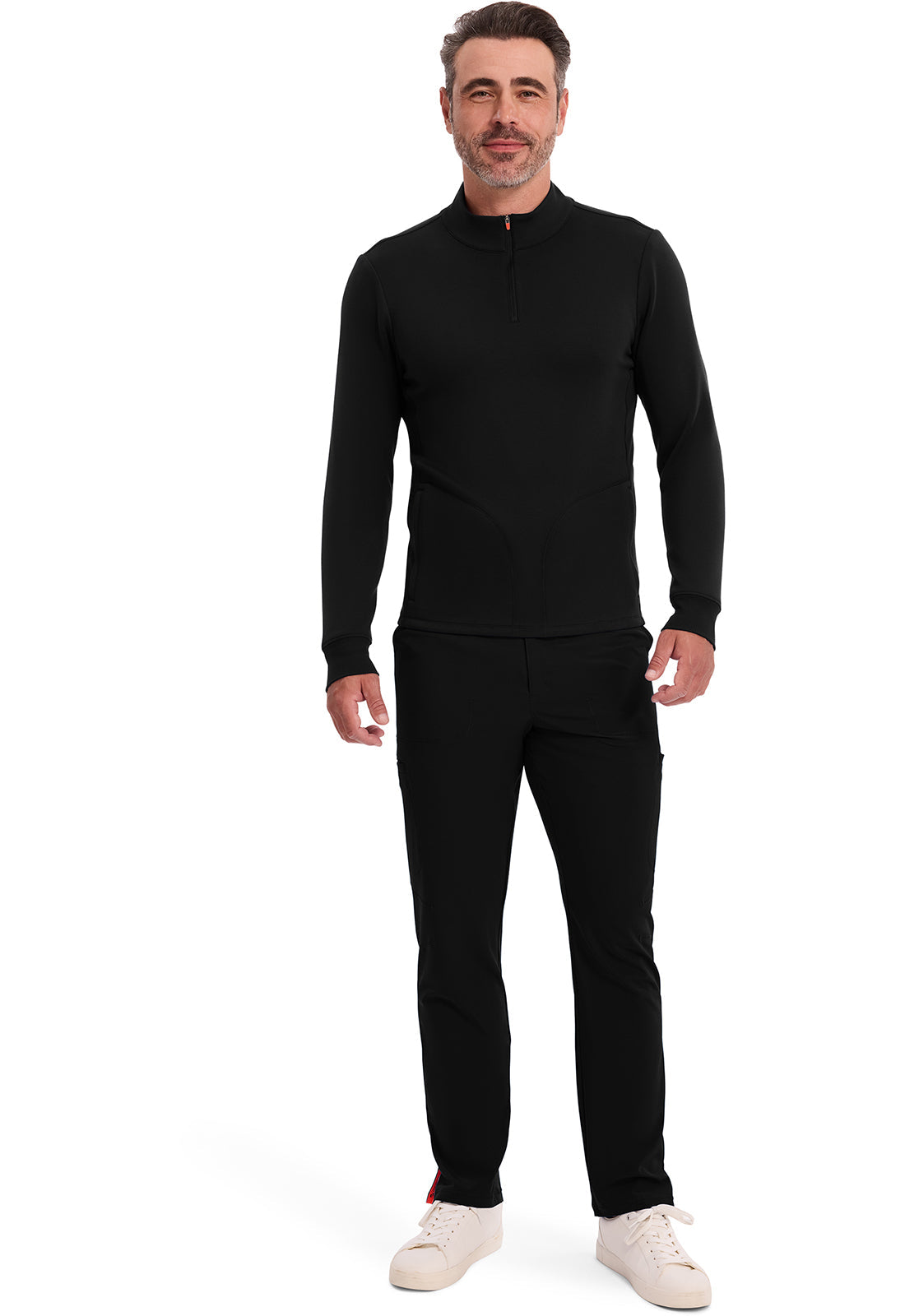 Infinity IN302 Men's Mock Neck Jacket Black
