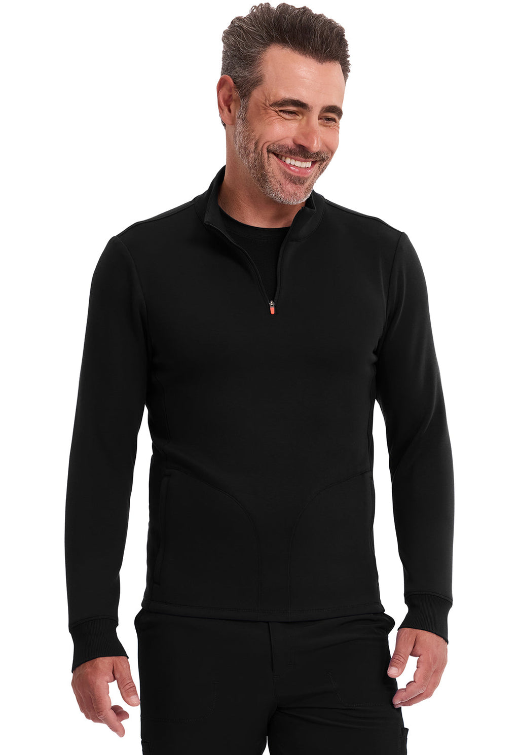 Infinity IN302 Men's Mock Neck Jacket Black