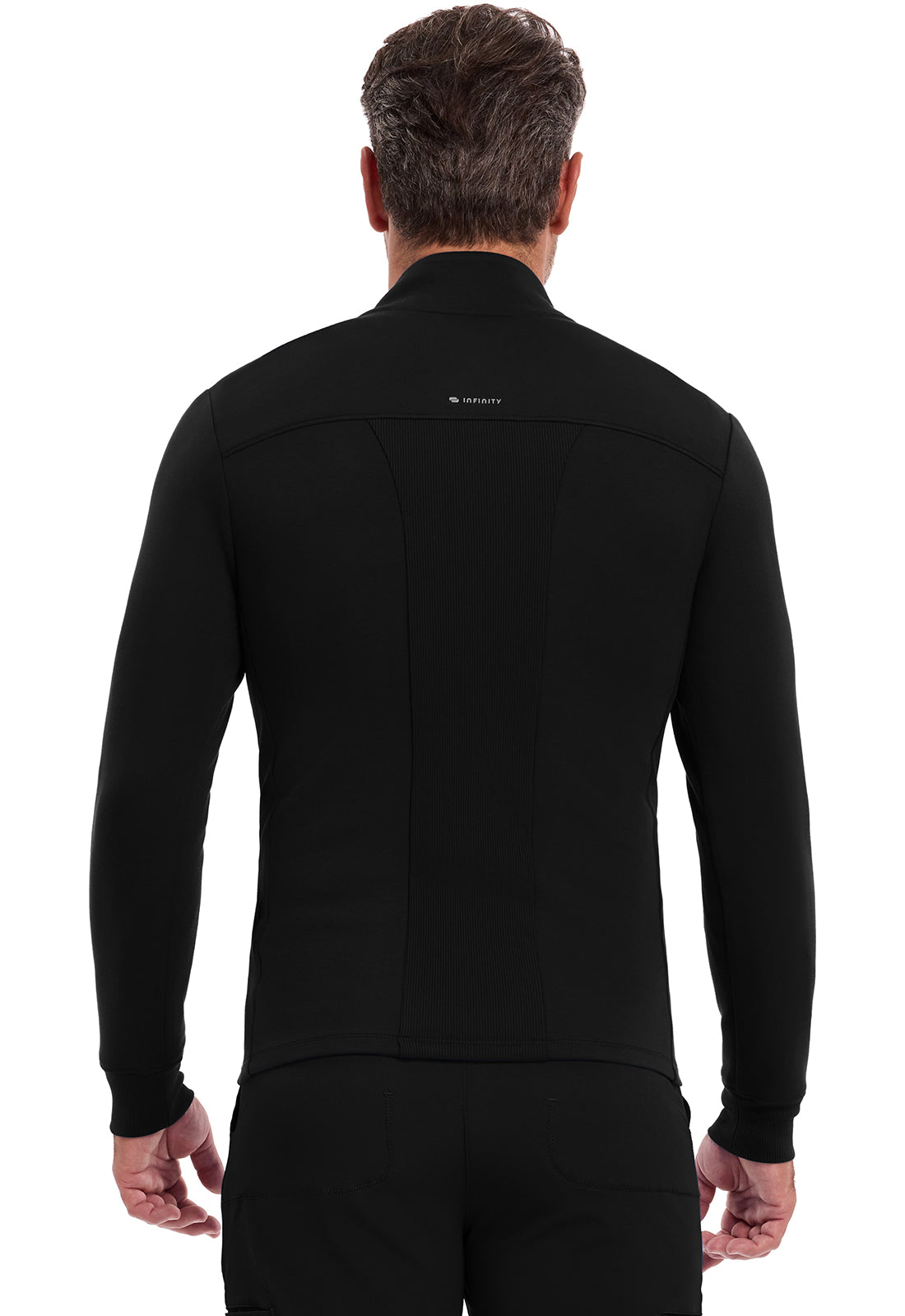 Infinity IN302 Men's Mock Neck Jacket Black