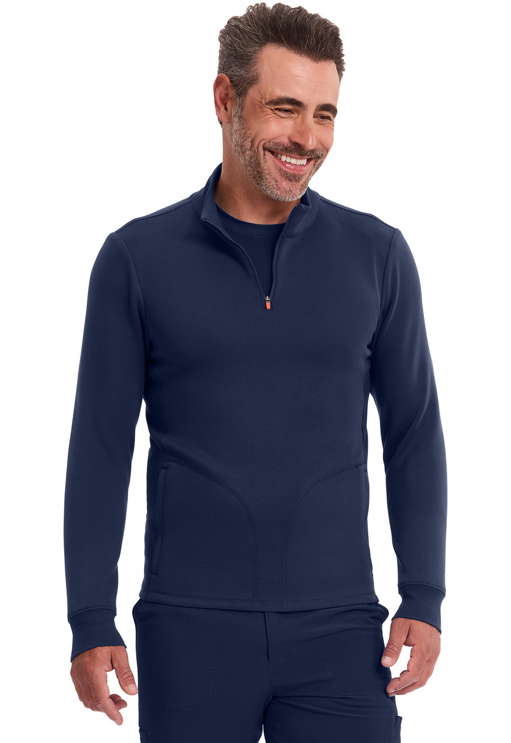 Lifestyle IN302 Men's Mock Neck Jacket Navy
