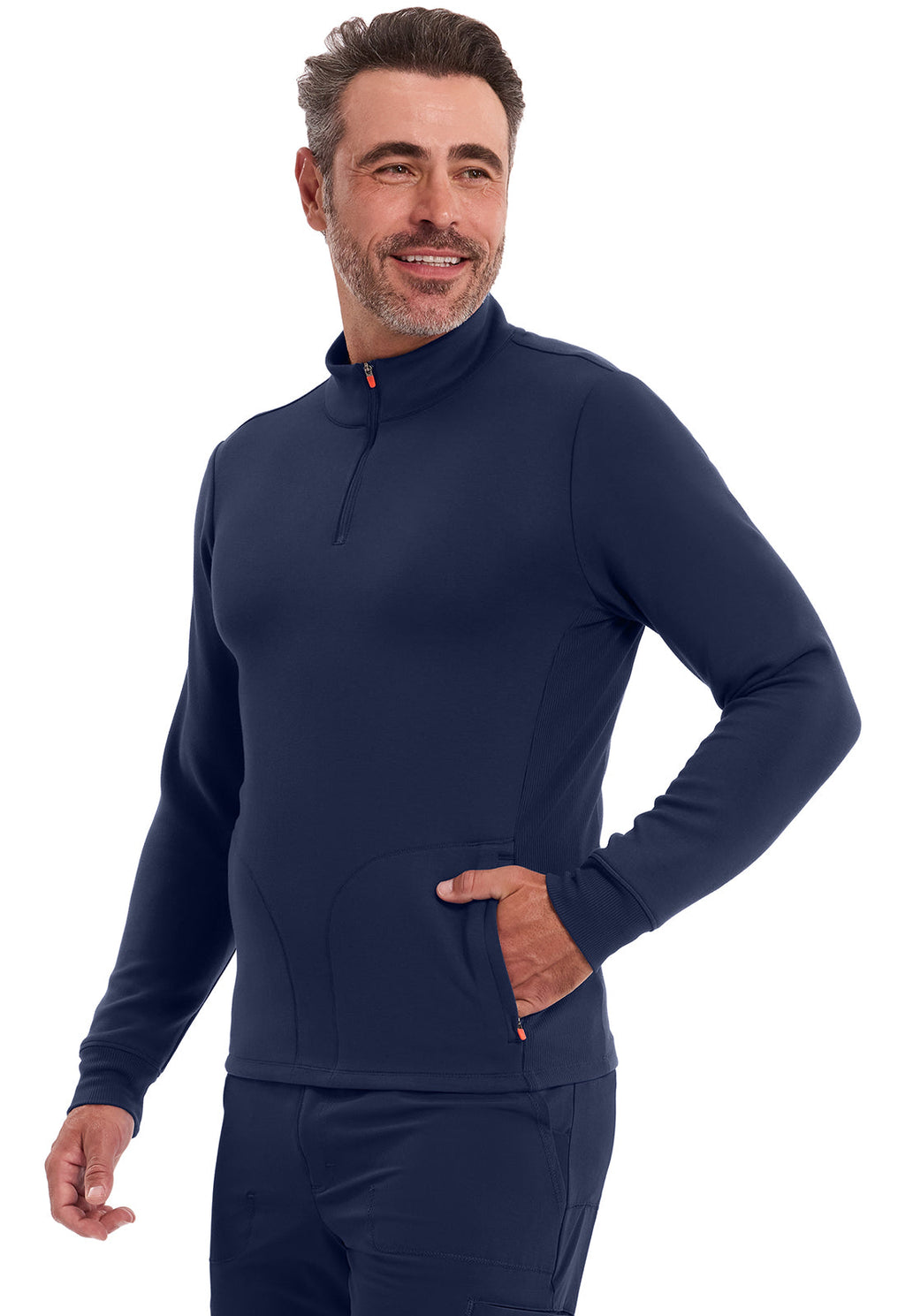 Lifestyle IN302 Men's Mock Neck Jacket Navy