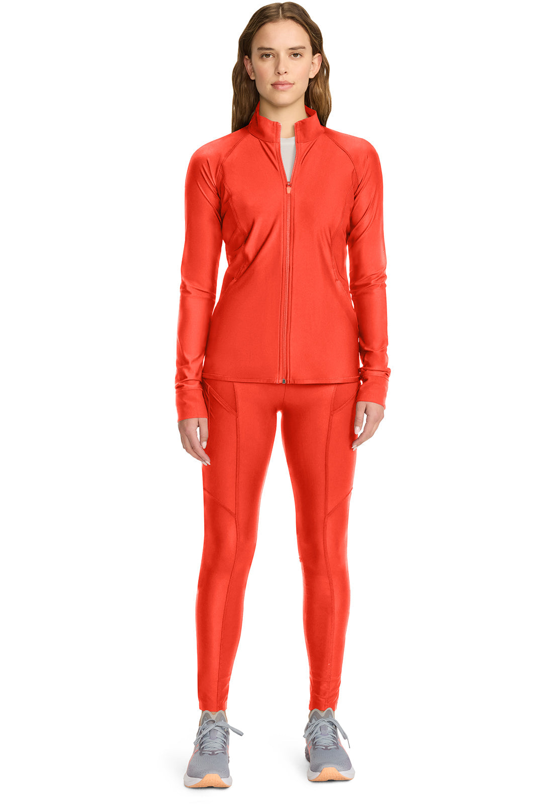 GNR8 Kinetic IN337A Women's Raglan Zip Front Jacket Fire Bird