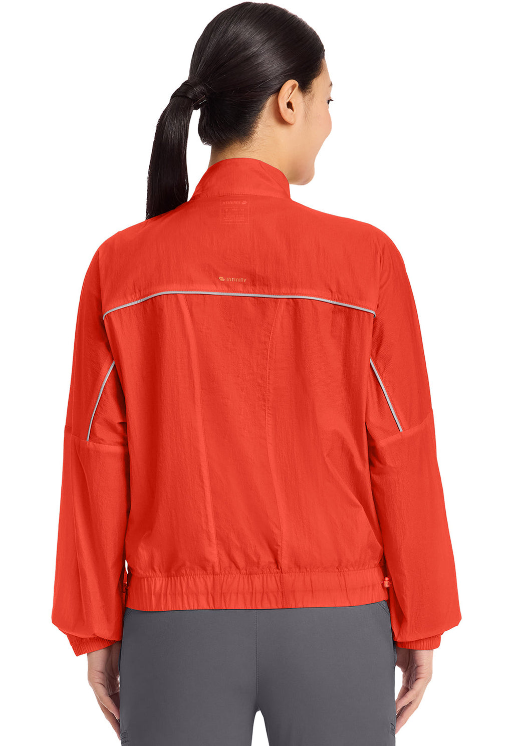 Lifestyle IN506 Women's Mock Neck Windbreaker Fire Bird