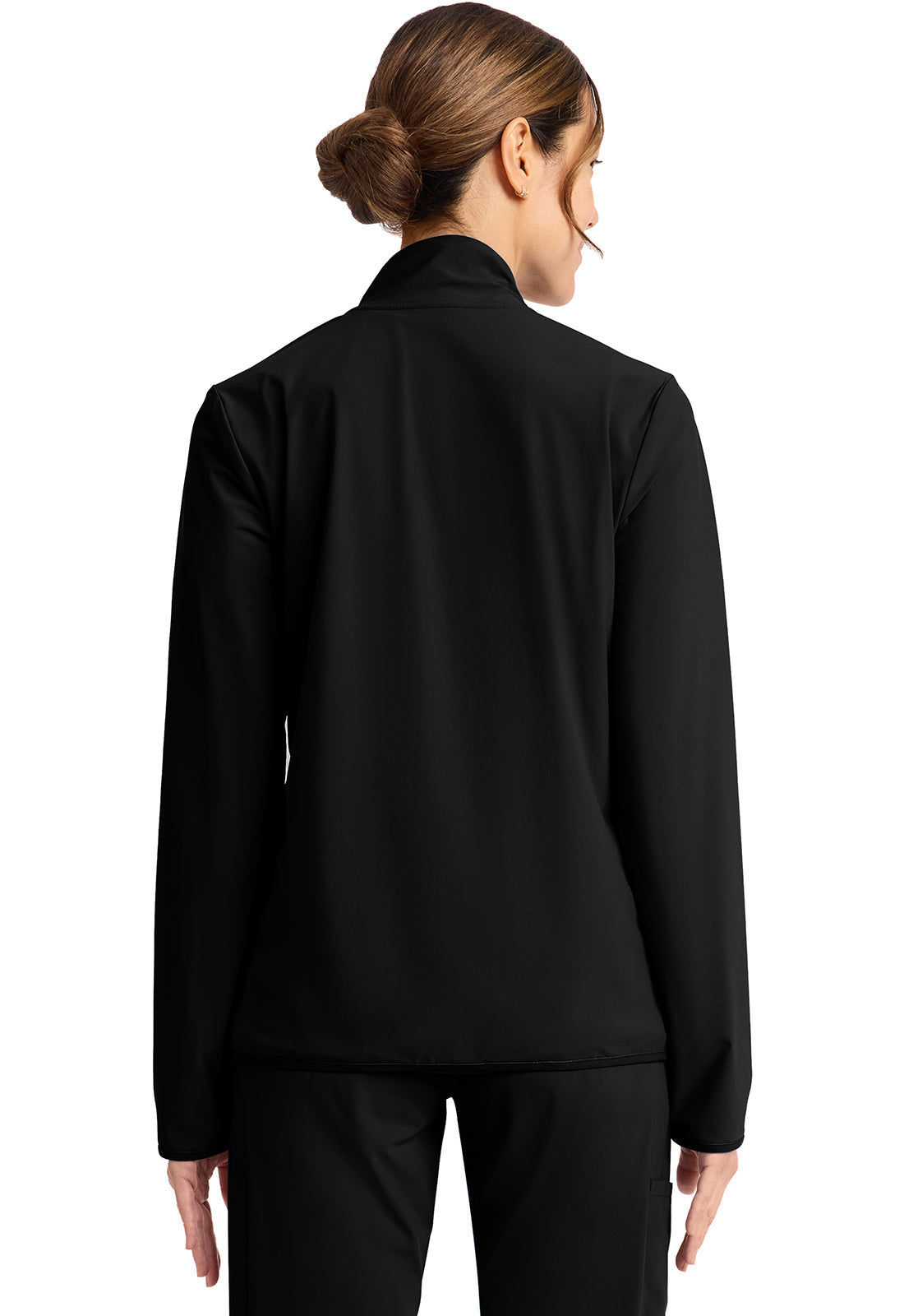 Pursuit IN525A Women's 3-Pocket Warm-up Jacket Black