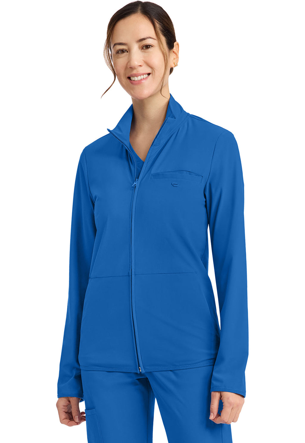 Classics IN525A Women's 3-Pocket Warm-up Jacket Royal