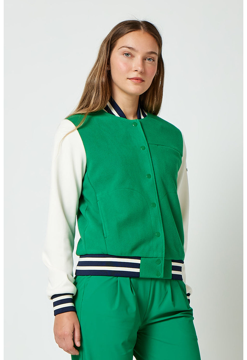 Pursuit IN526 Women's 3-Pocket Sport Bomber Jacket Retro Green