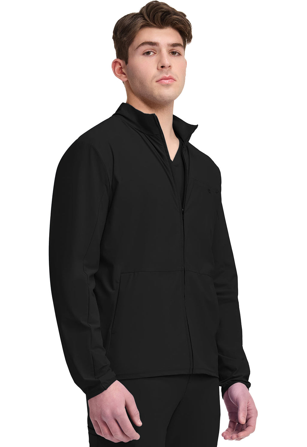 Pursuit IN527A Men's 3-Pocket Warm-up Jacket Black