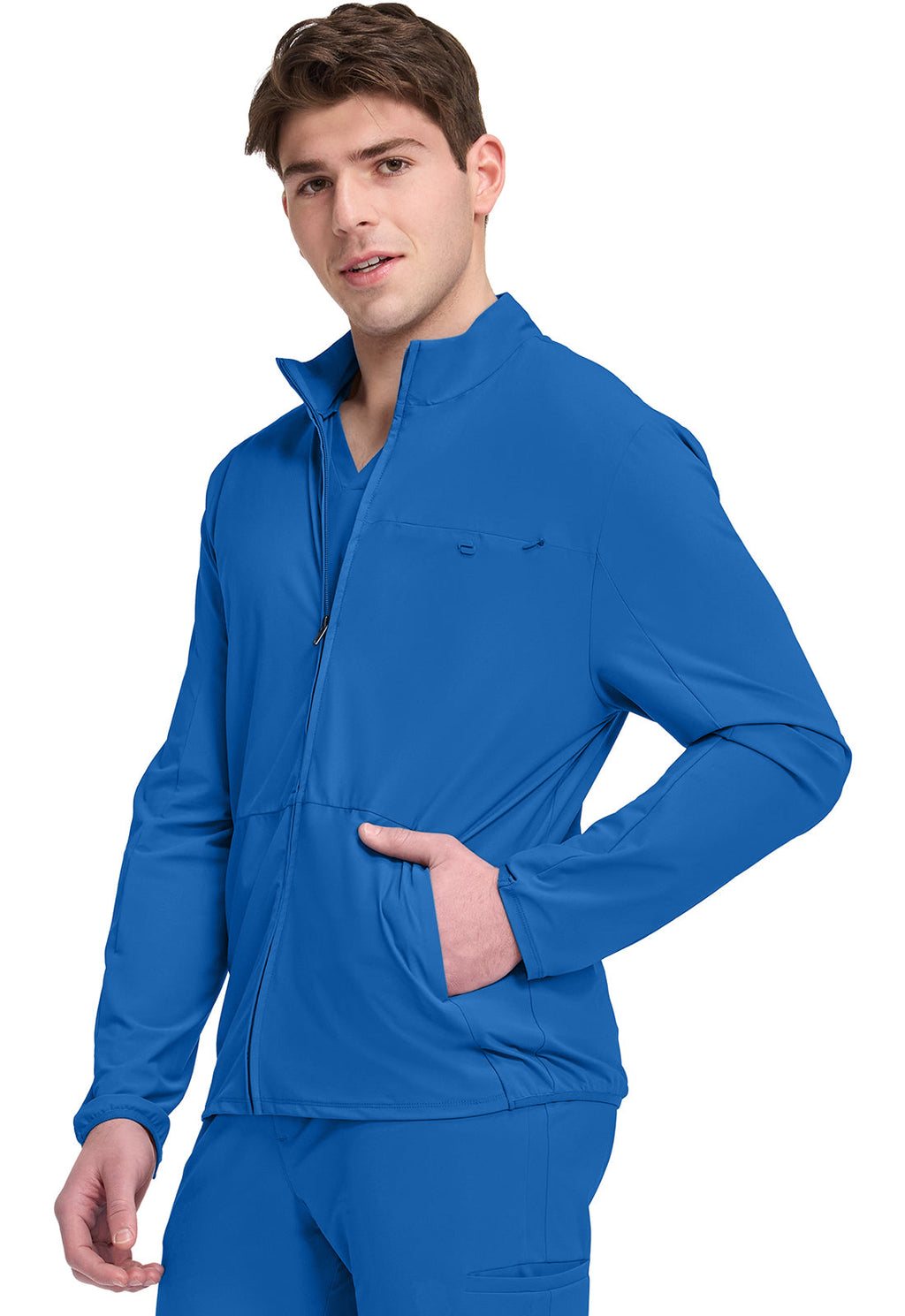 Pursuit IN527A Men's 3-Pocket Warm-up Jacket Royal