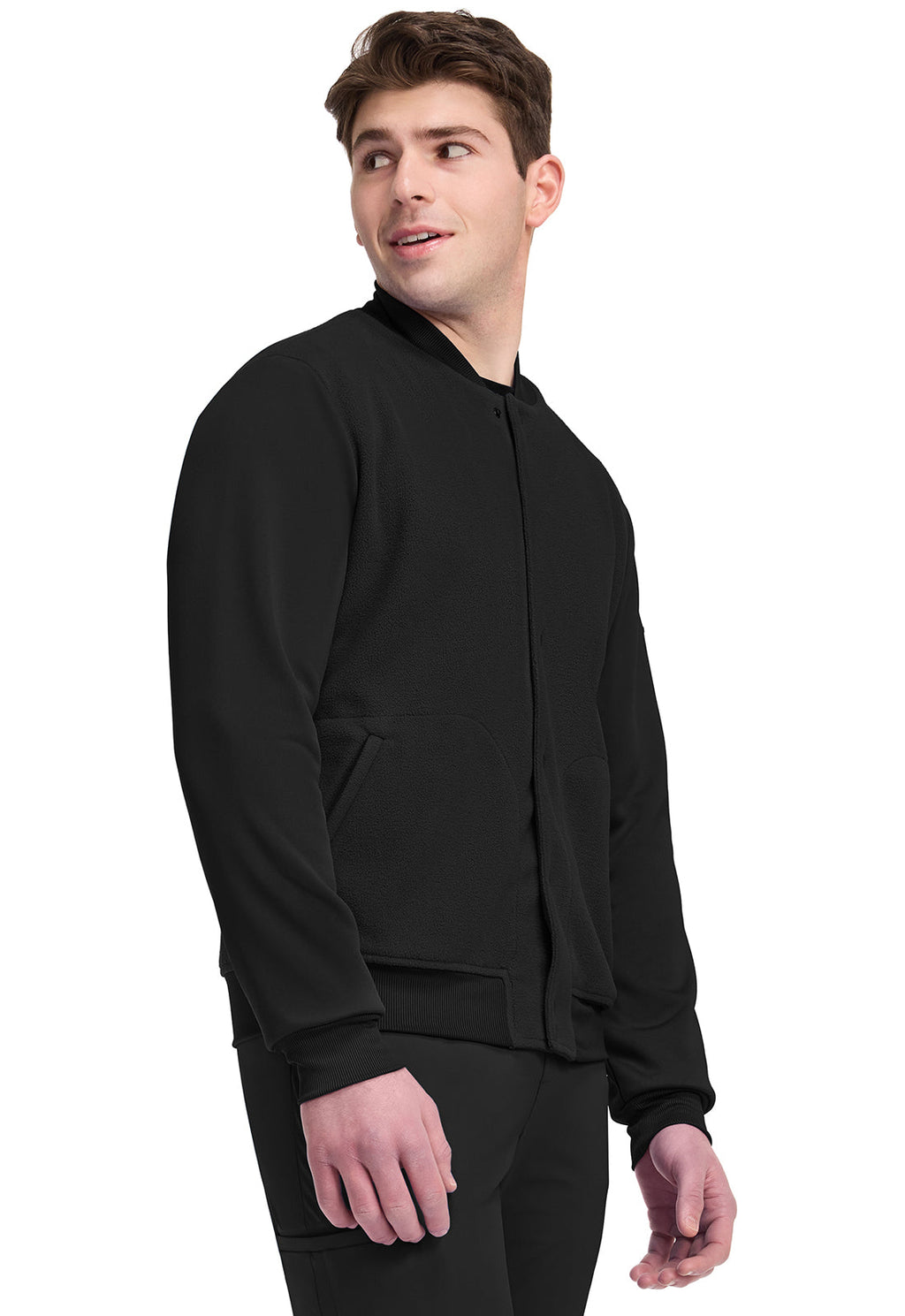 Pursuit IN528 Men's 2-Pocket Sport Bomber Jacket Black