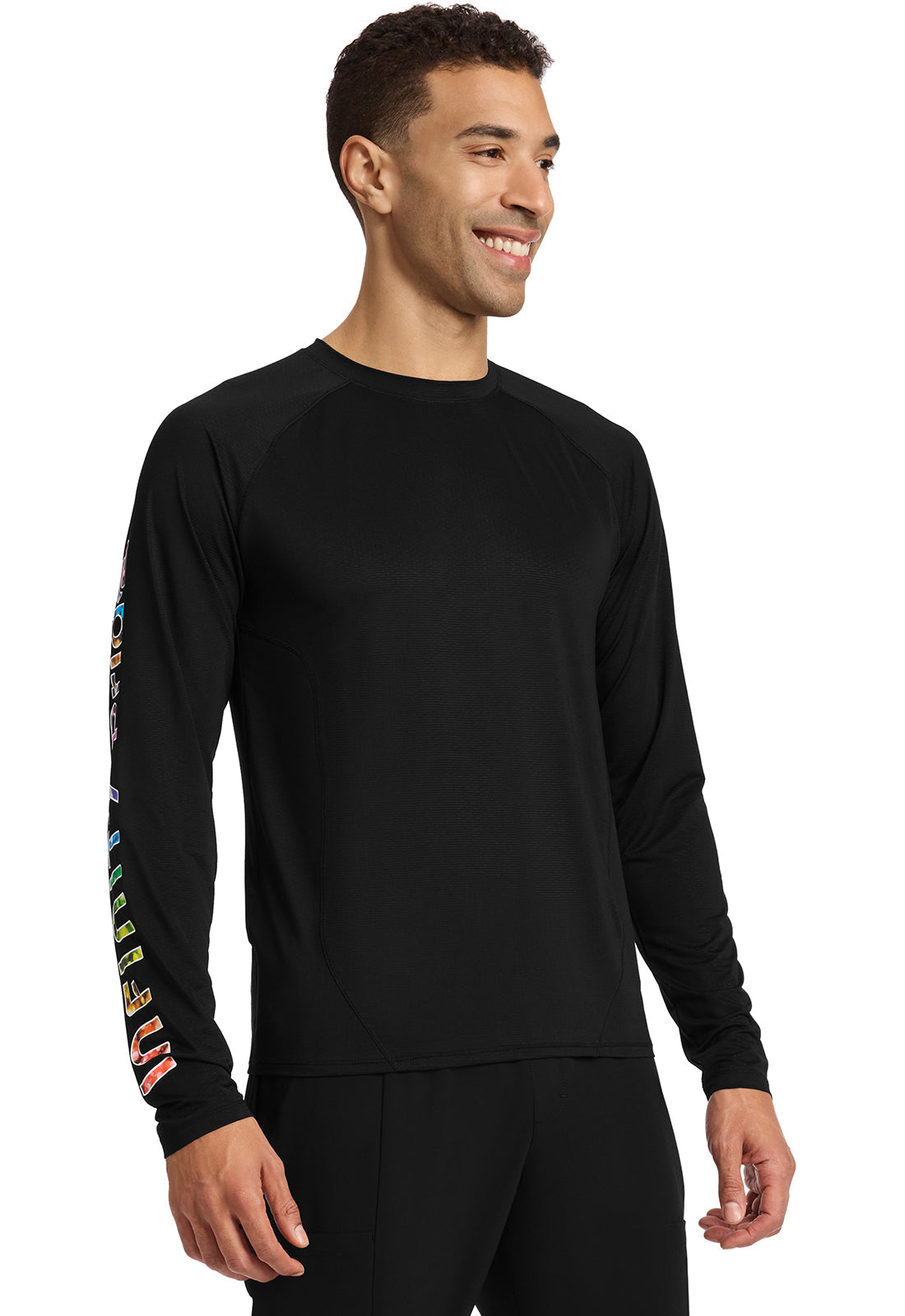 GNR8 Pride IN619 All Gender Underscrub Tee, Pride Edition Black