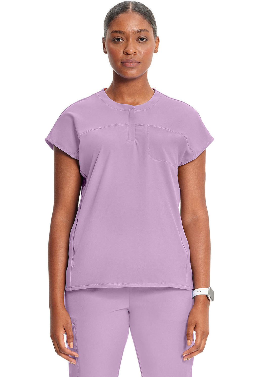 GNR8 IN622A Henley Top Livewire Lilac