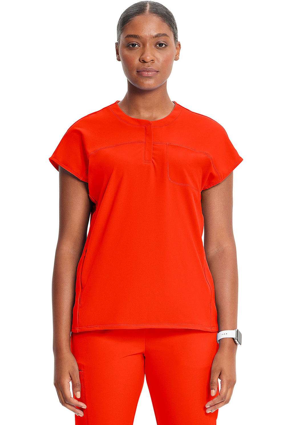 GNR8 IN622A Henley Top Vivid Orange