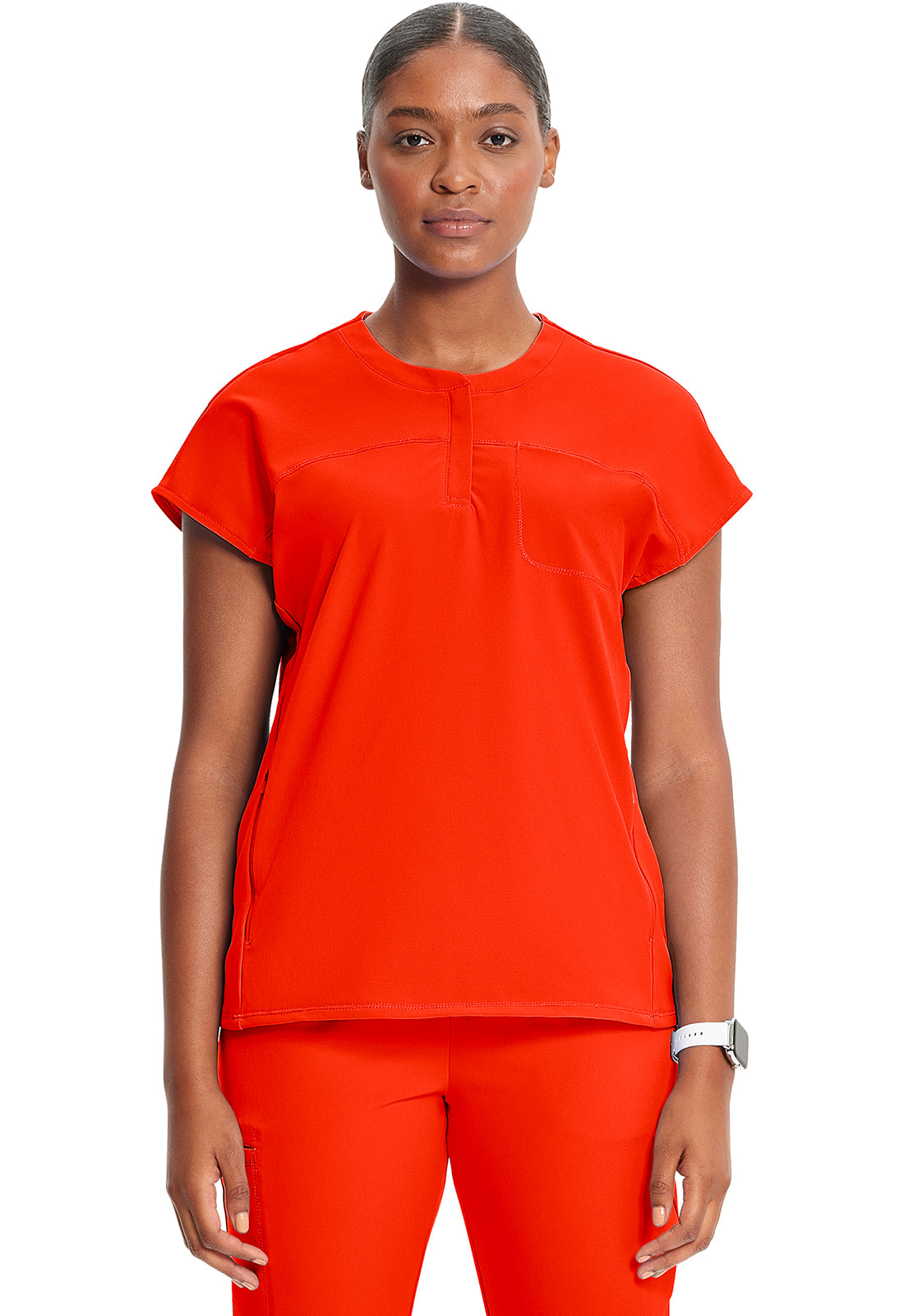 GNR8 IN622A Henley Top Vivid Orange