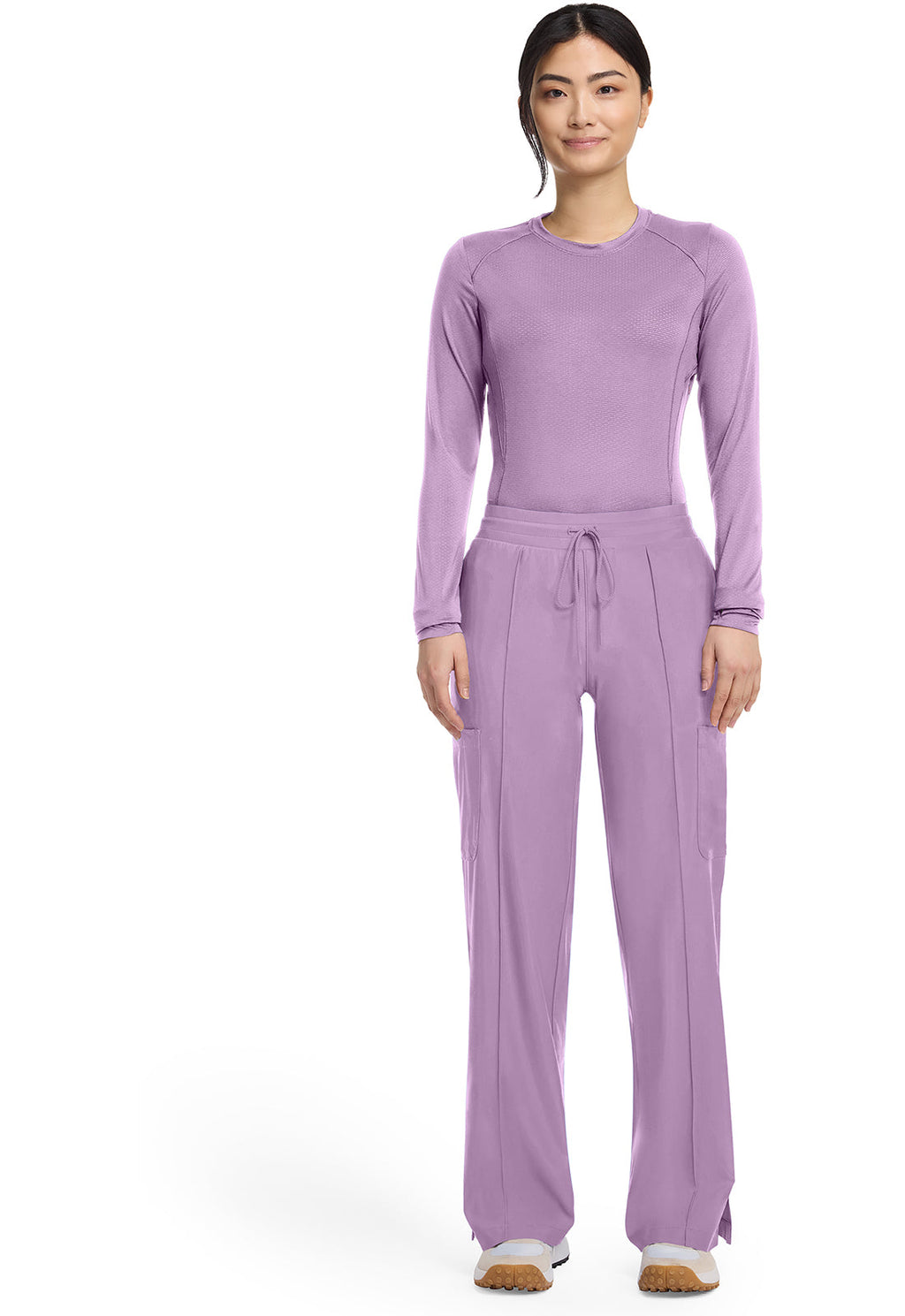 Essentials IN640 Long Sleeve Performance Underscrub Livewire Lilac