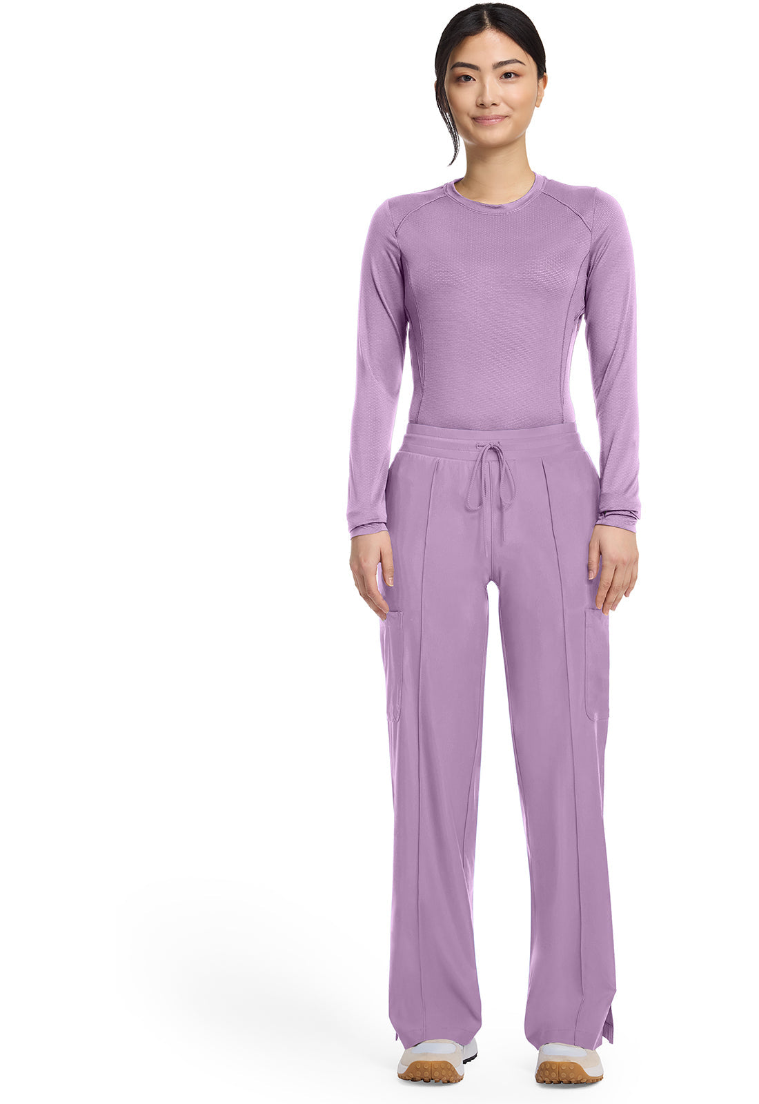 Essentials IN640 Long Sleeve Performance Underscrub Livewire Lilac
