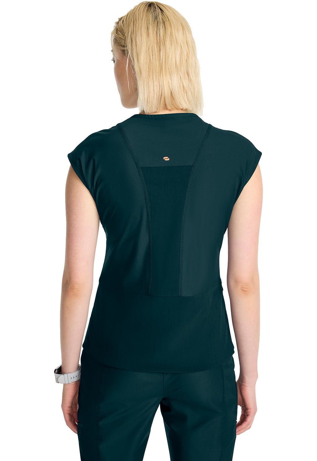 Kinetic IN645A Women's Wrap Dolman V-Neck Top Caribbean Blue Image