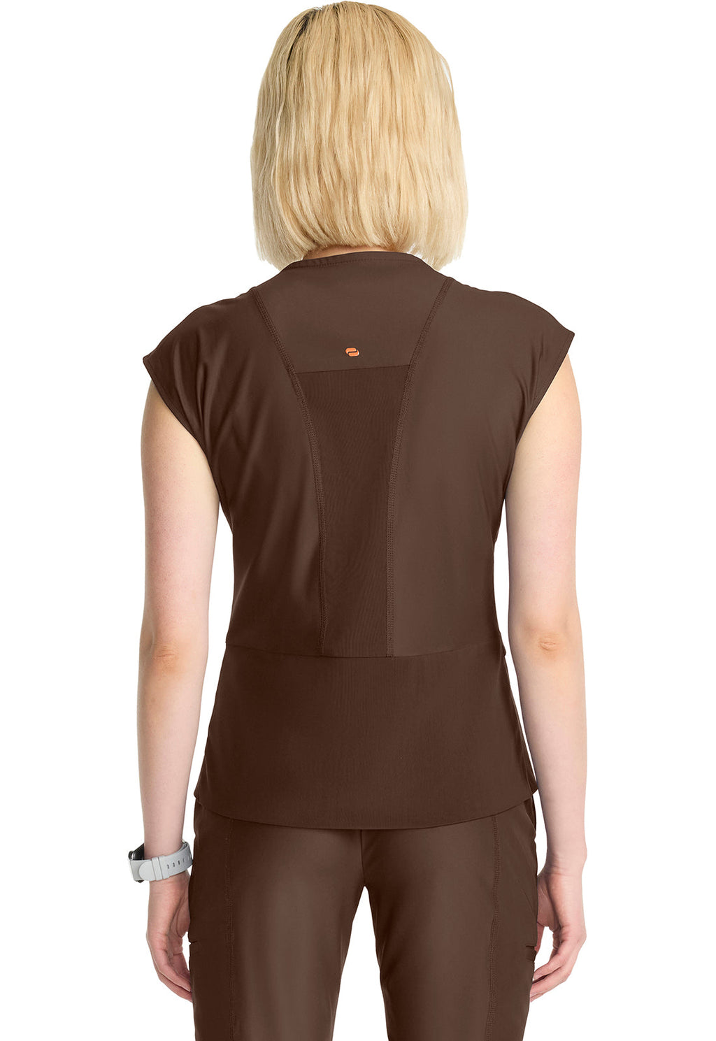 Kinetic IN645A Women's Wrap Dolman V-Neck Top Espresso Express