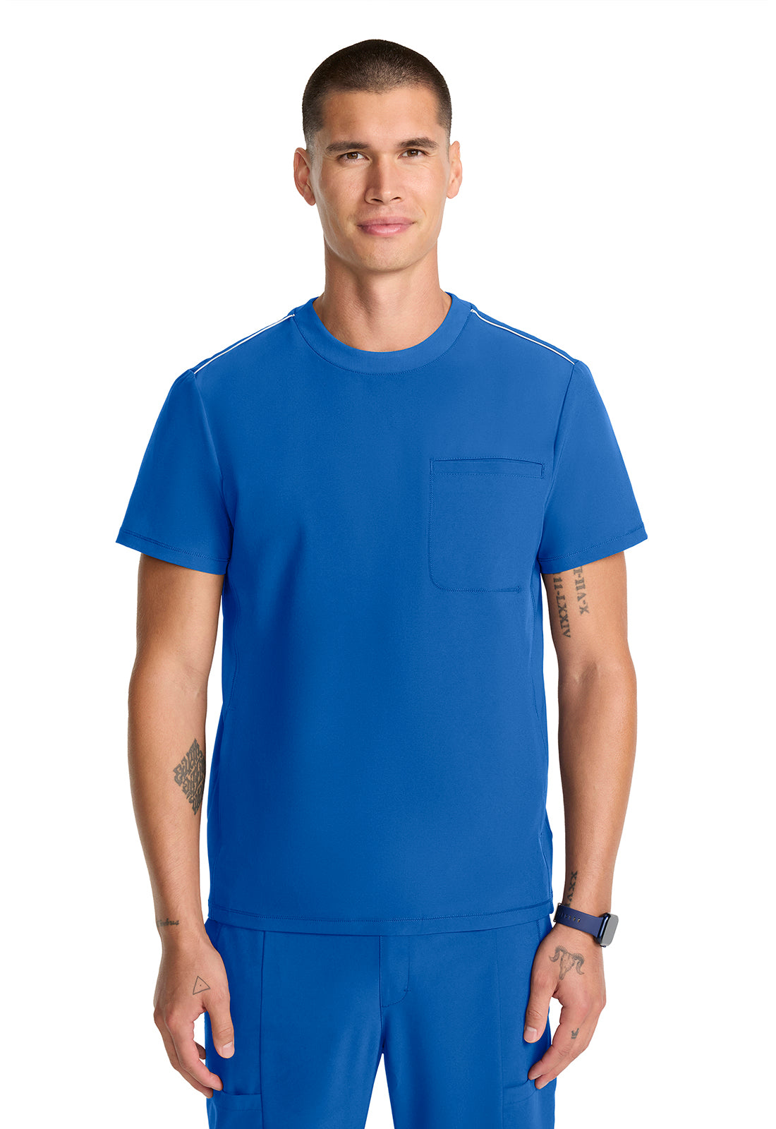GNR8 IN646A Men's Tuck-in Crew Neck Top Royal Image