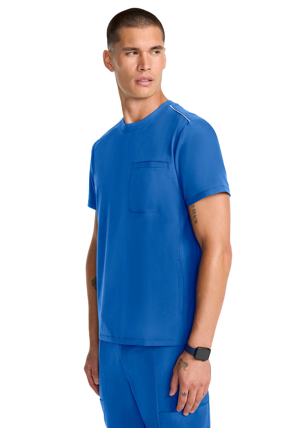 GNR8 IN646A Men's Tuck-in Crew Neck Top Royal Image
