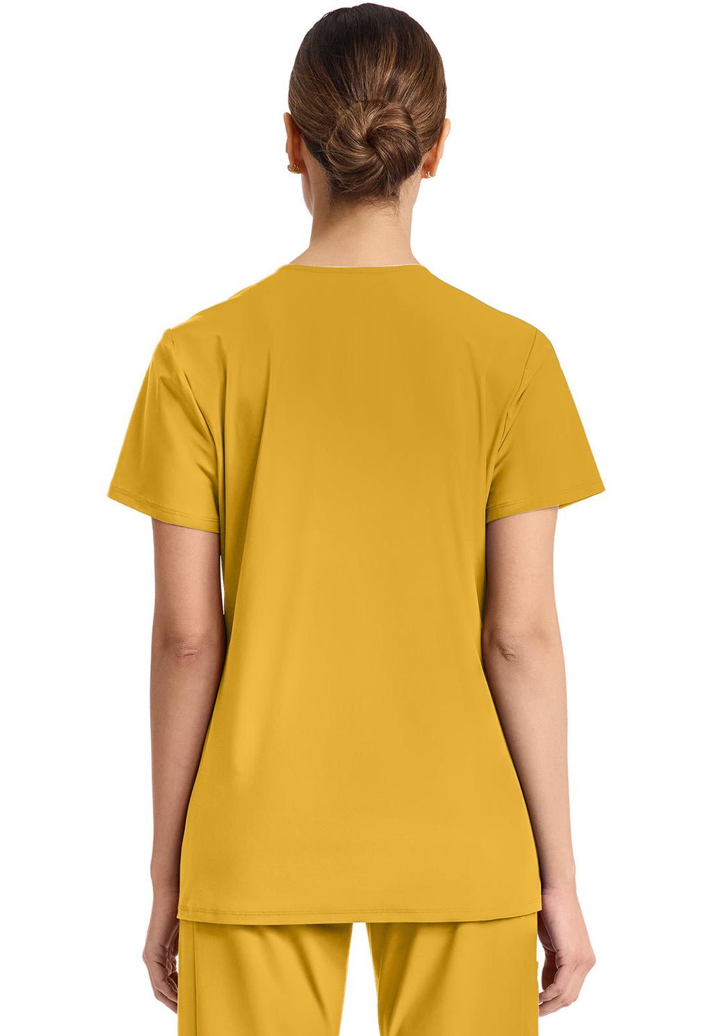 Pursuit IN647A Women's 2-Pocket V-Neck Top Butterscotch