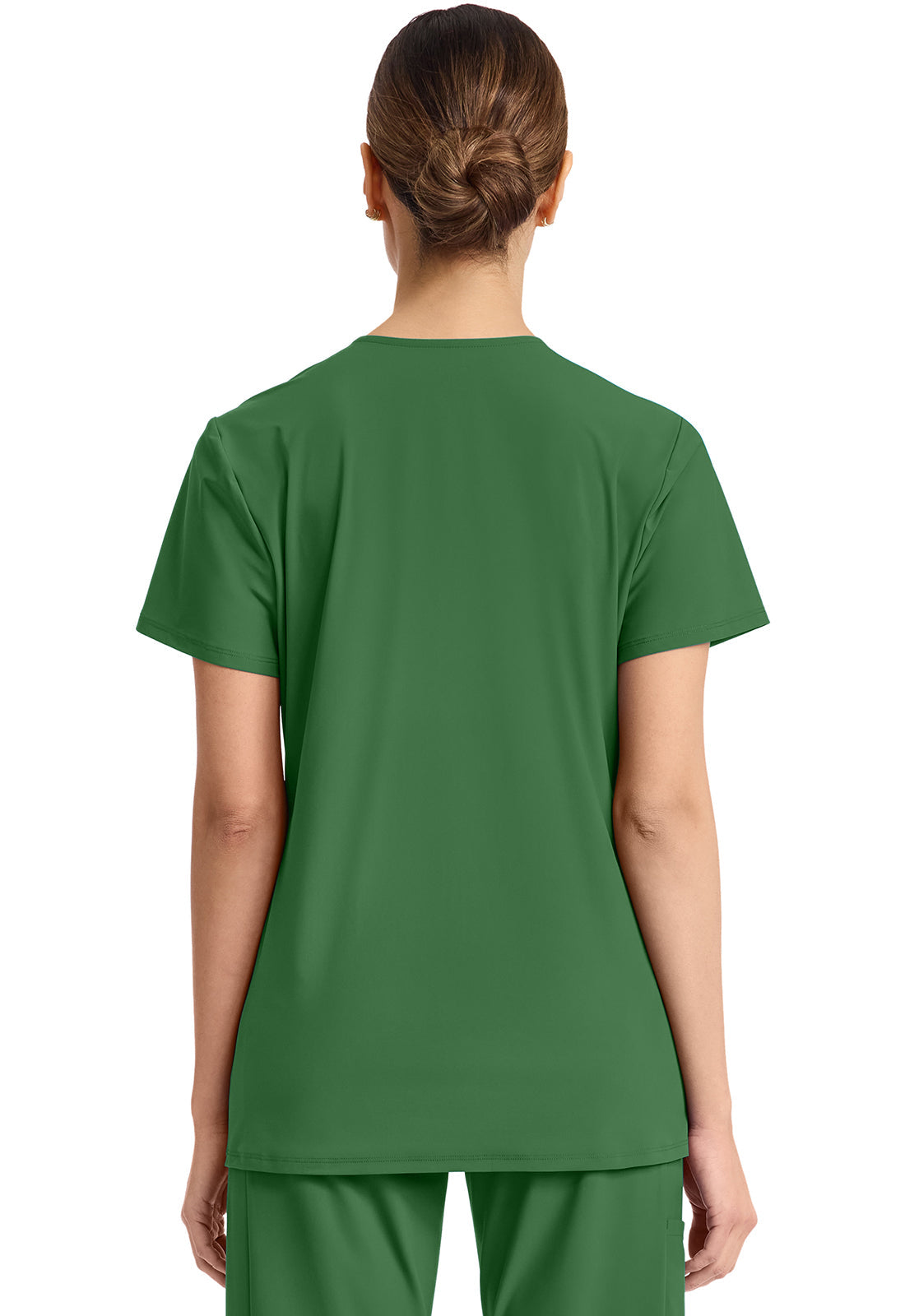 Pursuit IN647A Women's 2-Pocket V-Neck Top Retro Green