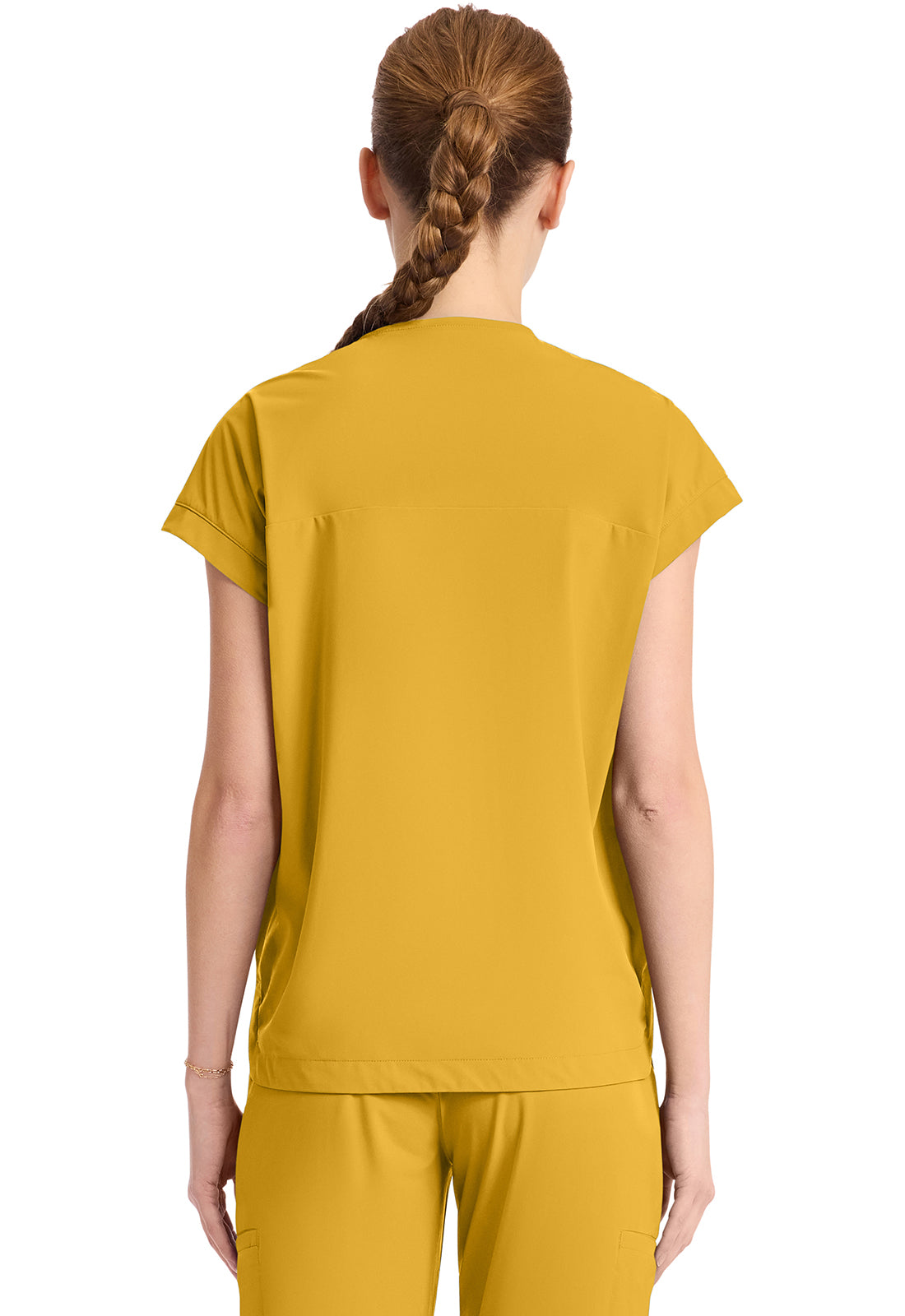 Pursuit IN650A Women's 1-Pocket V-Neck Top Butterscotch