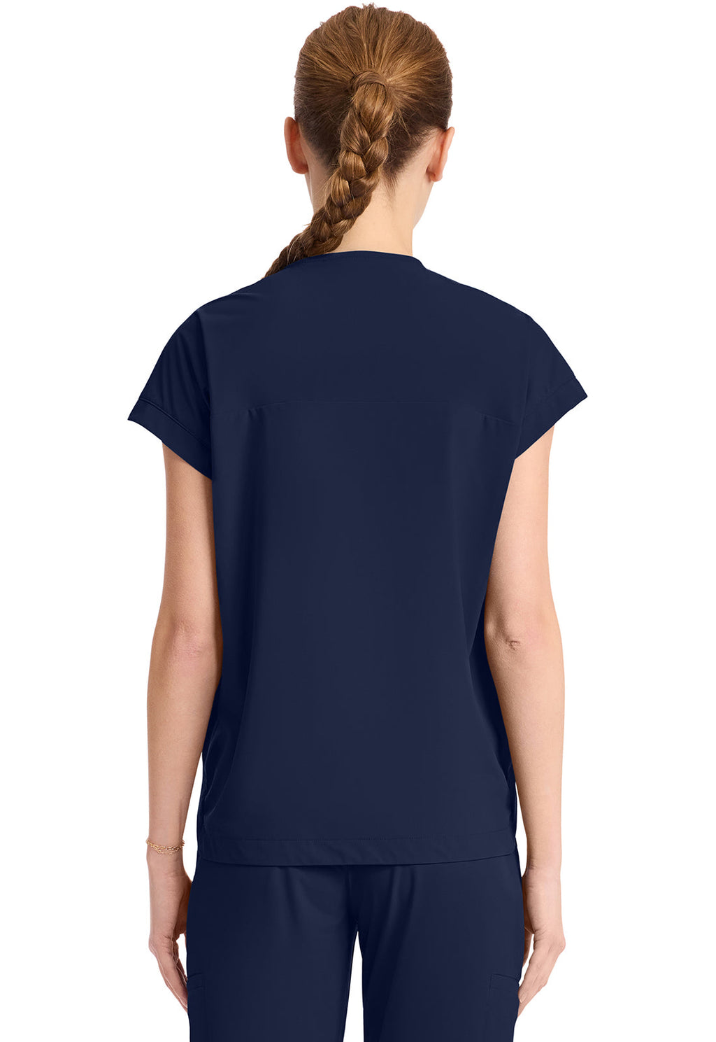 Pursuit IN650A Women's 1-Pocket V-Neck Top Navy