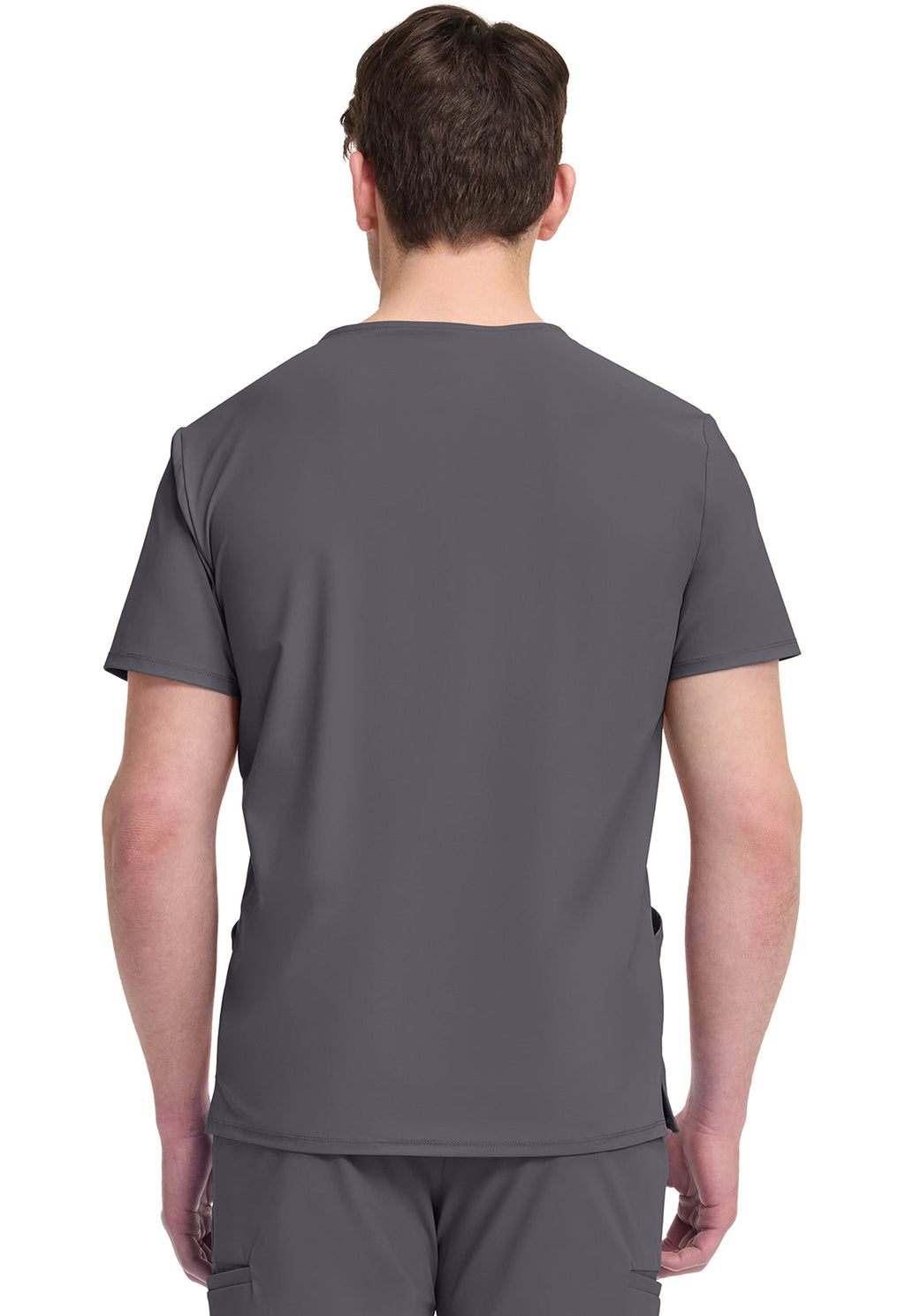 Pursuit IN651A Men's 3 Pocket V-Neck Top Pewter