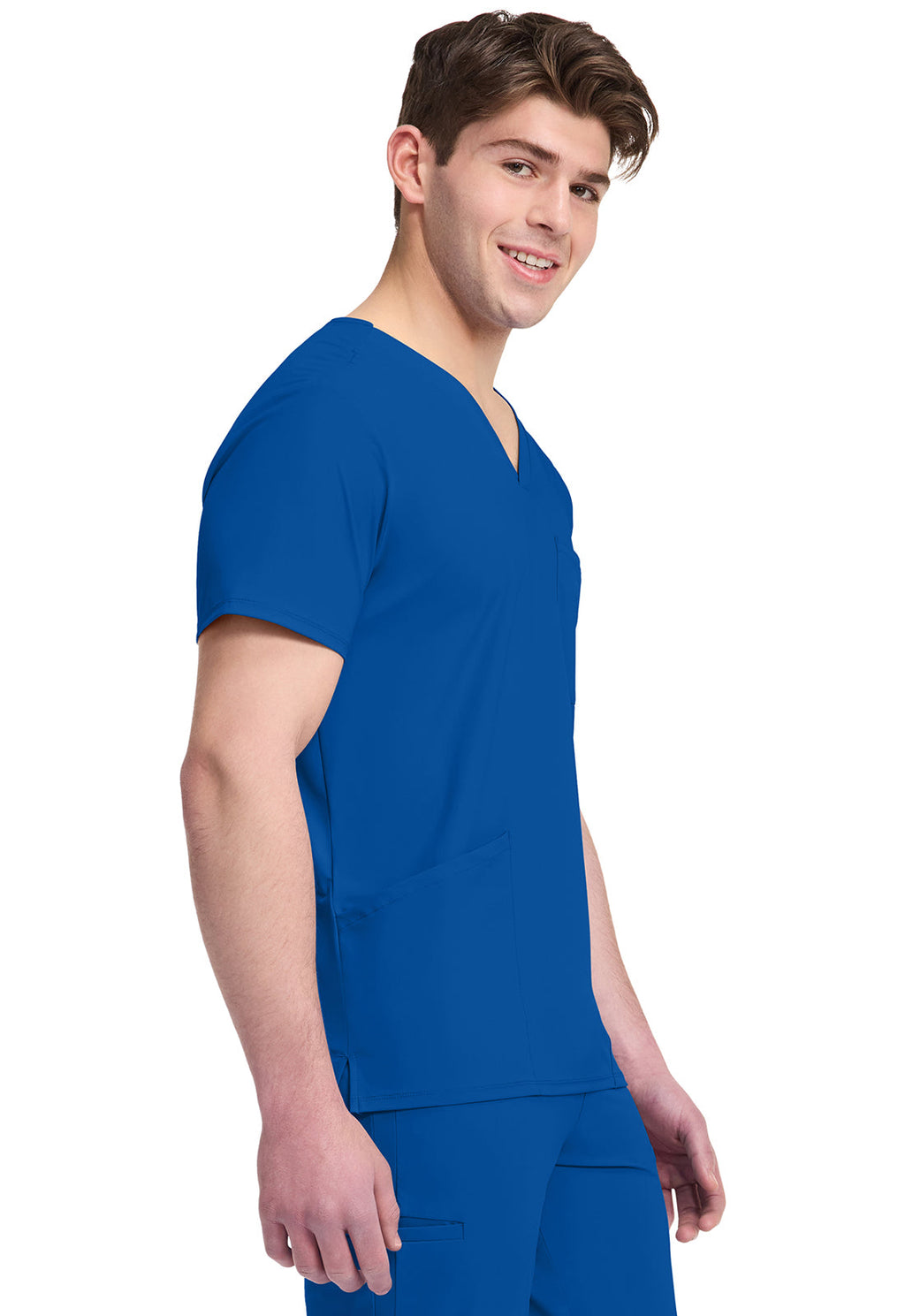 Pursuit IN651A Men's 3 Pocket V-Neck Top Royal