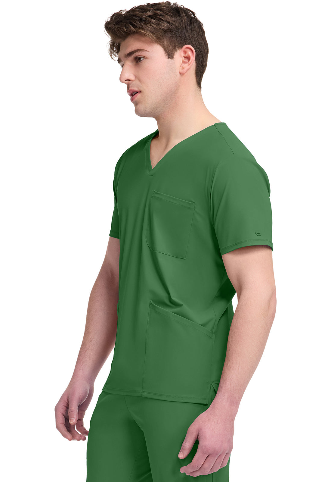 Pursuit IN651A Men's 3 Pocket V-Neck Top Retro Green