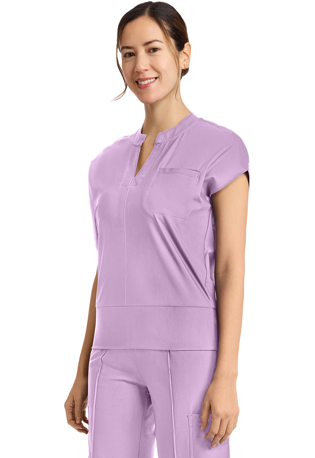 Kinetic IN655A Dolman V-Neck Top Livewire Lilac
