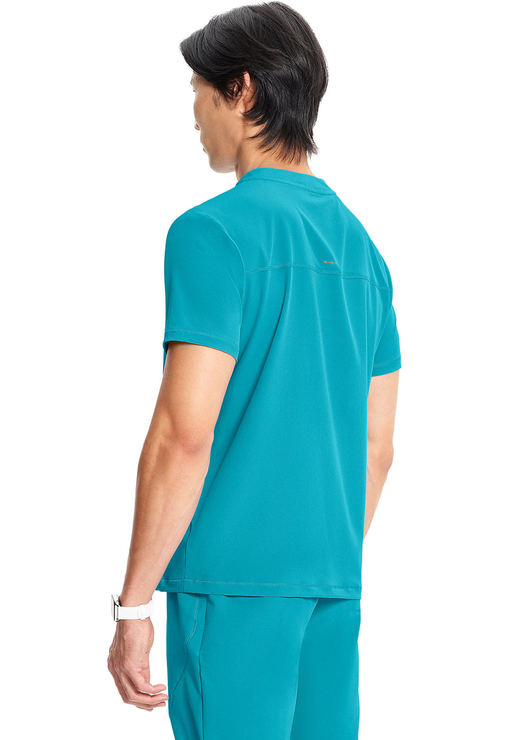 GNR8 IN702A Men's Partial Zip V-Neck Top Aquaturque