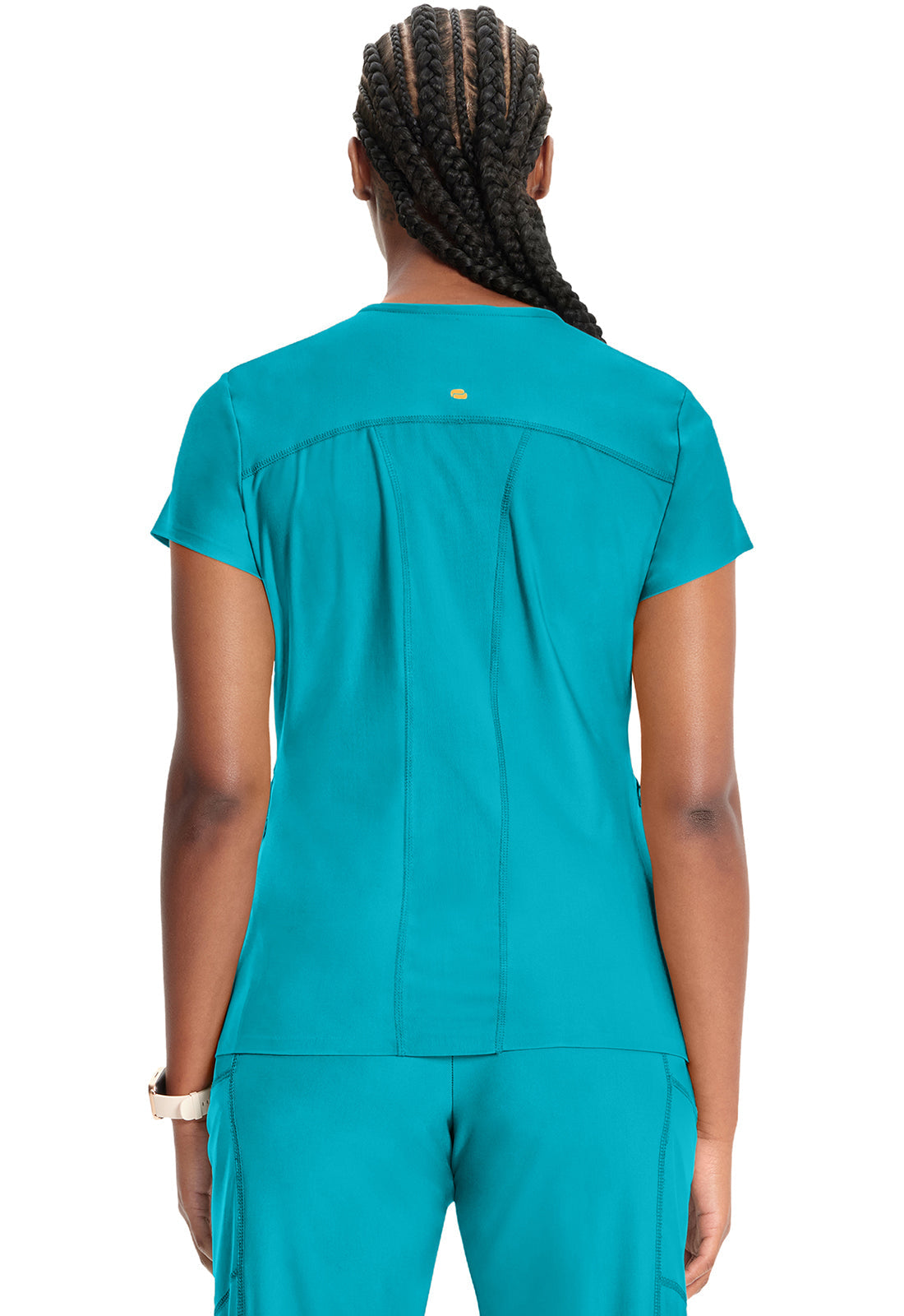 Kinetic IN706A Knit V-Neck Top Aquaturque Image