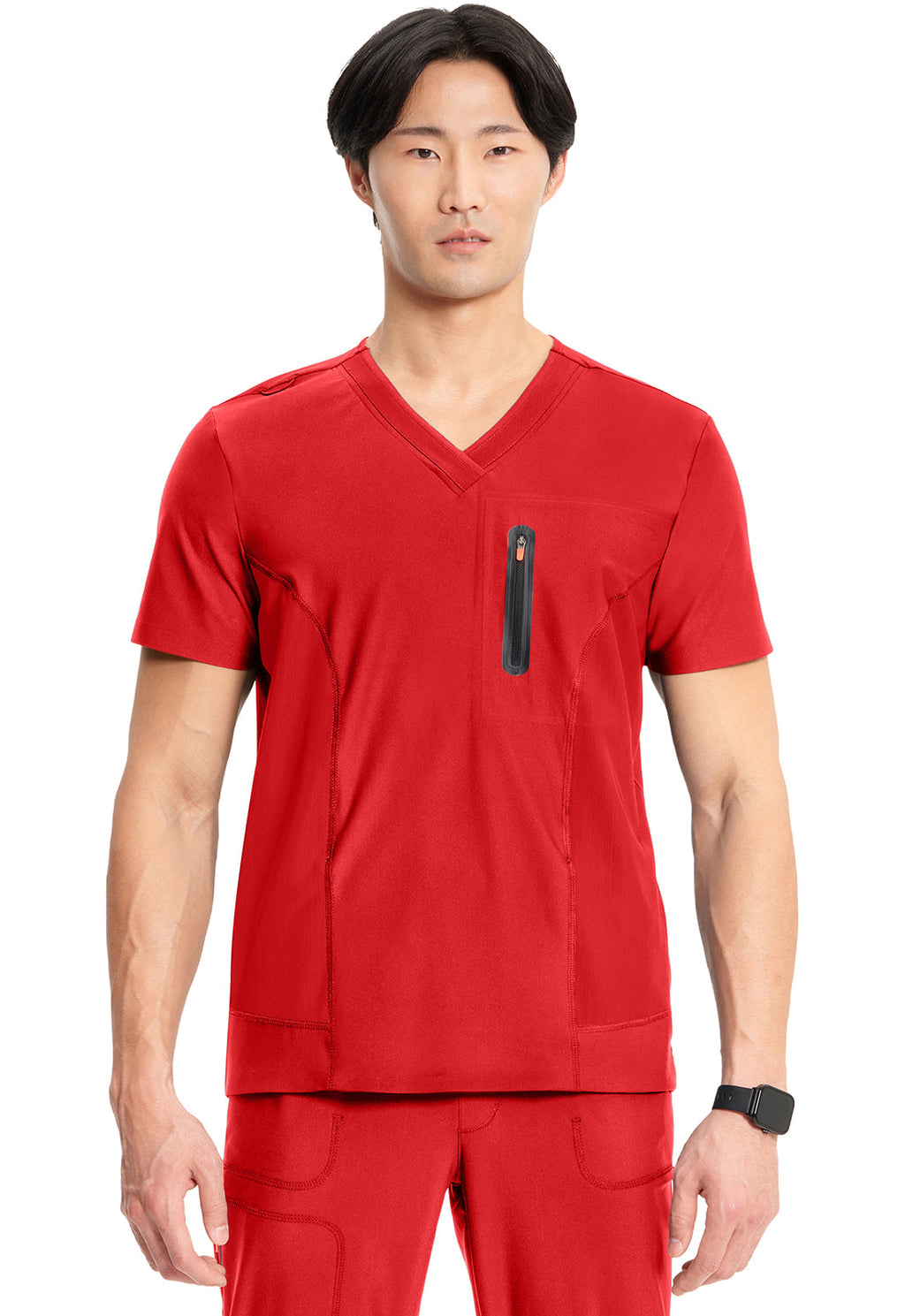 GNR8 Kinetic  IN823A Men's Knit V-Neck Top Fire Bird Model Image Front | Infinity