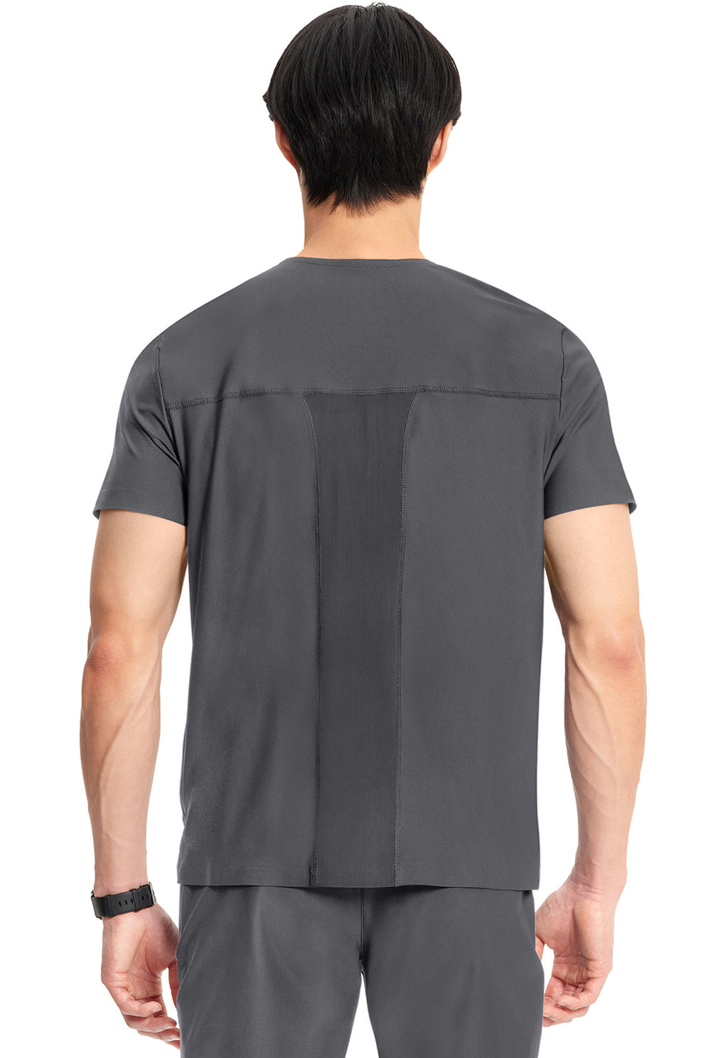 GNR8 Kinetic  IN823A Men's Knit V-Neck Top Pewter