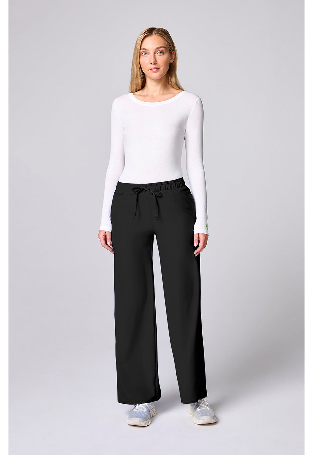 Insight MC00009 Women's Wide Leg Scrub Pants Black