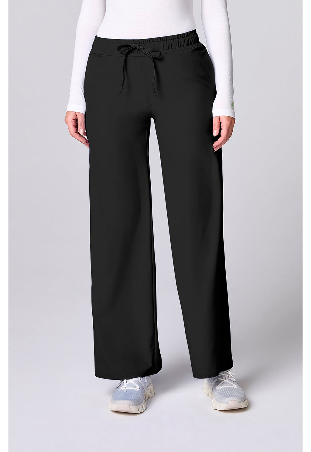 Insight MC00009 Women's Wide Leg Scrub Pants Black