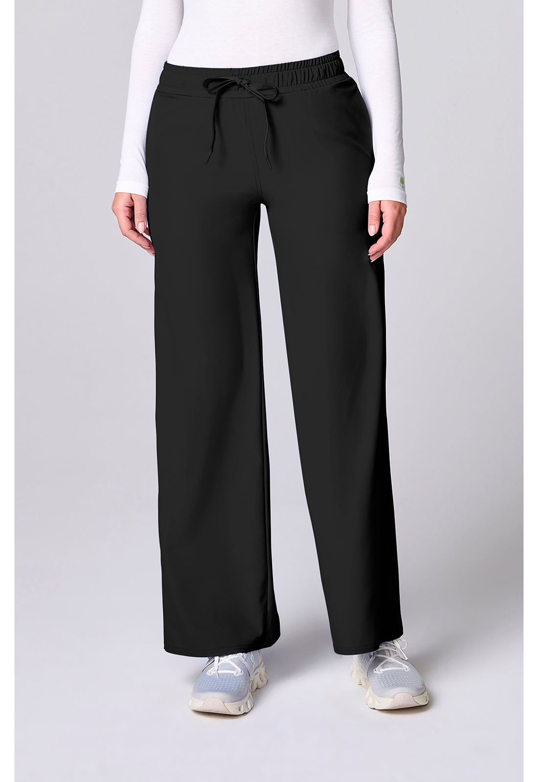 Insight MC00009 Women's Wide Leg Scrub Pants Black