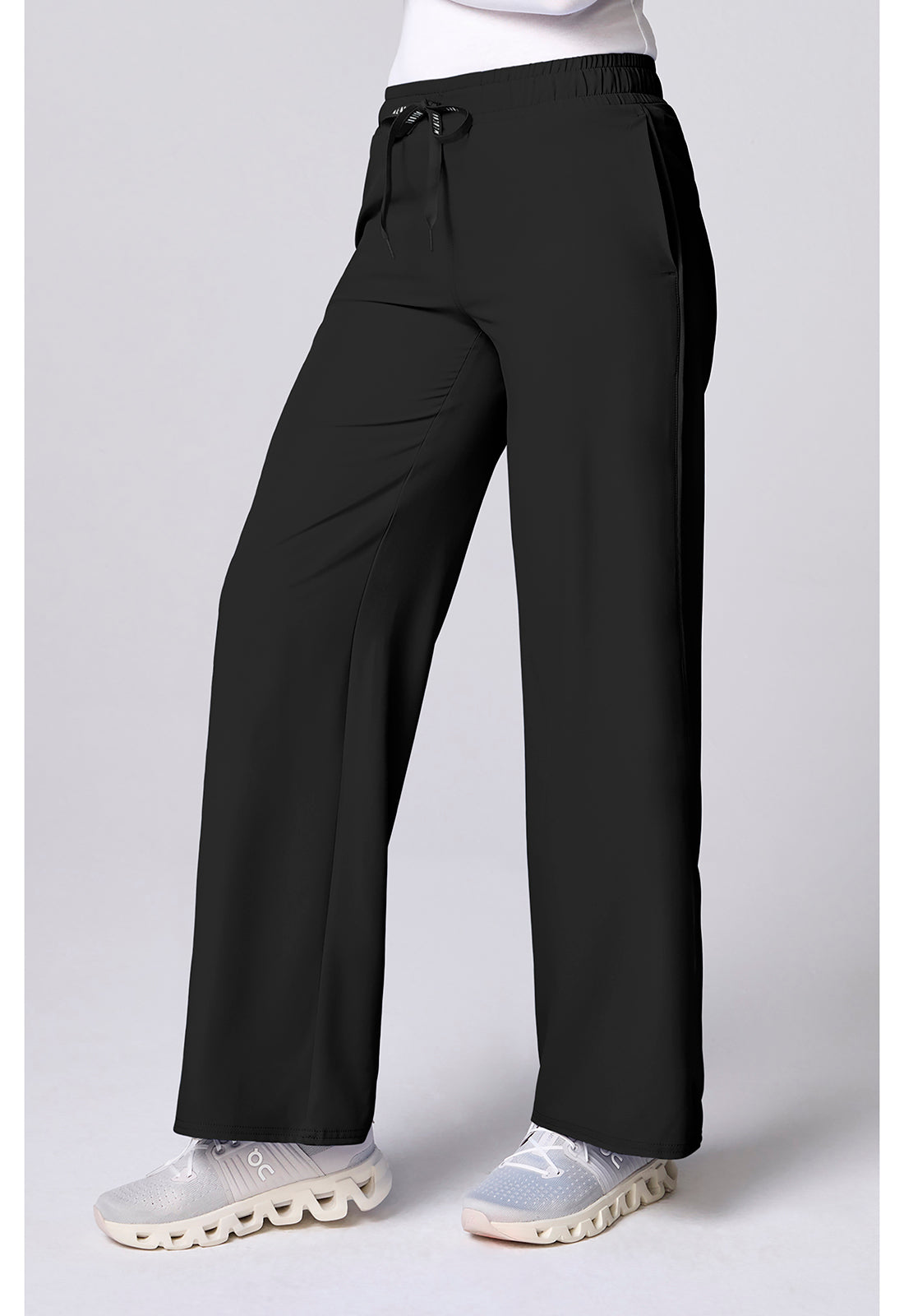 Insight MC00009 Women's Wide Leg Scrub Pants Black